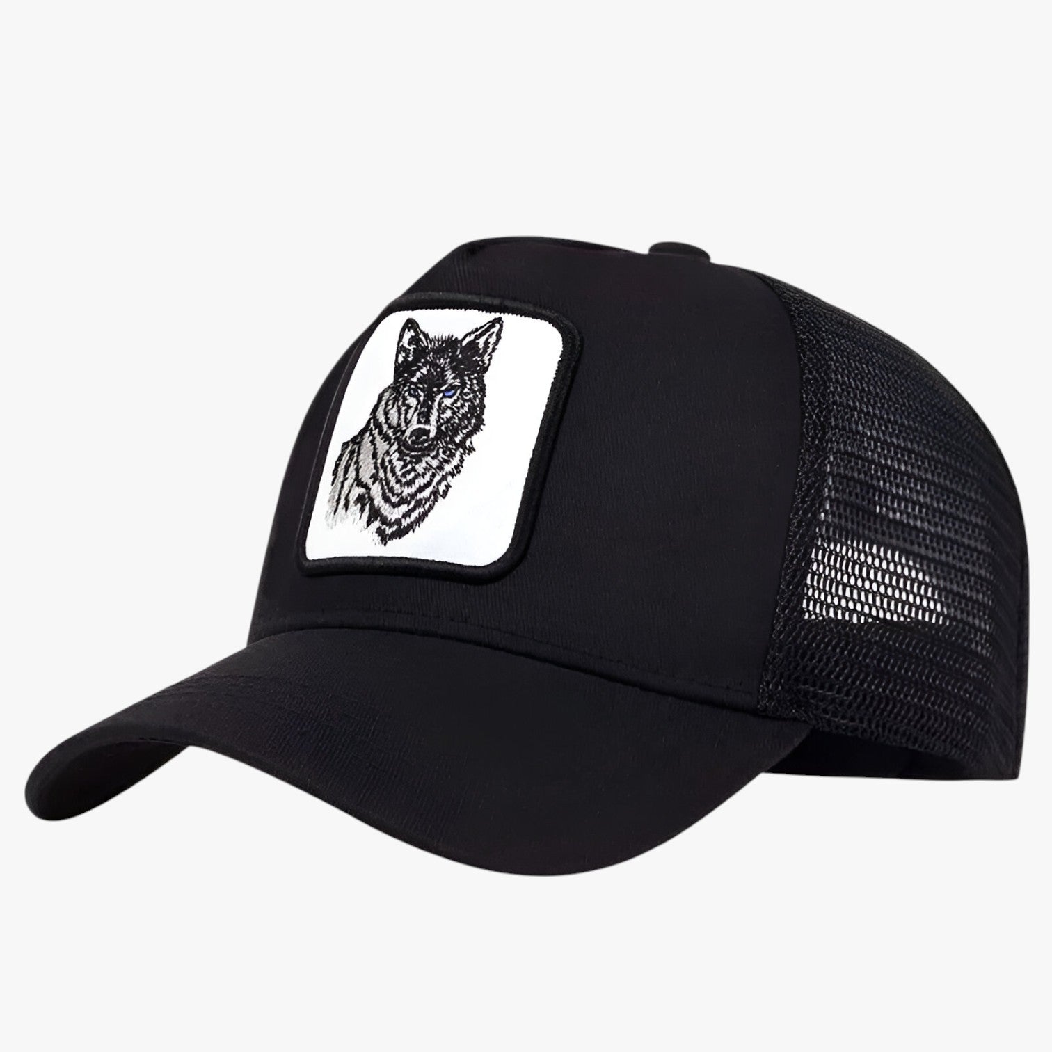 Romano | Åndbar sommerhat fra ulv - Sort med hvid etiket - women's fashion - {{ product_tags }