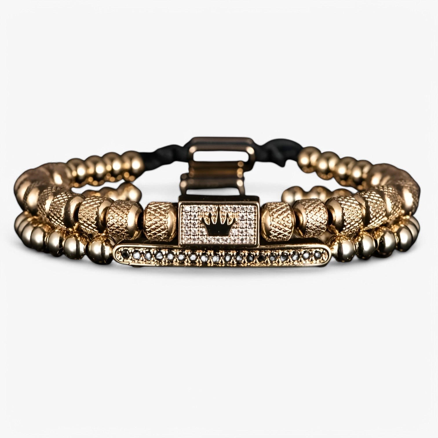 Zanjoe | Crown Power - Sæt med 2 armbånd til stil og selvtillid - - watches - {{ product_tags }
