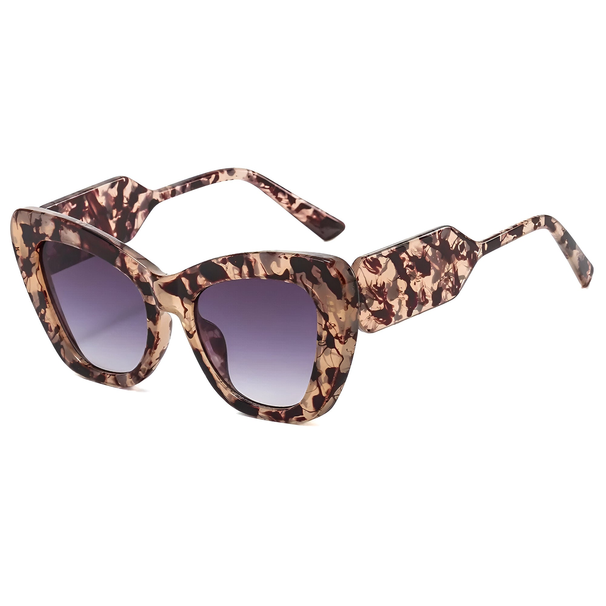 Melanie | Oversized katteøje solbriller med UV400 beskyttelse - - women's fashion - {{ product_tags }