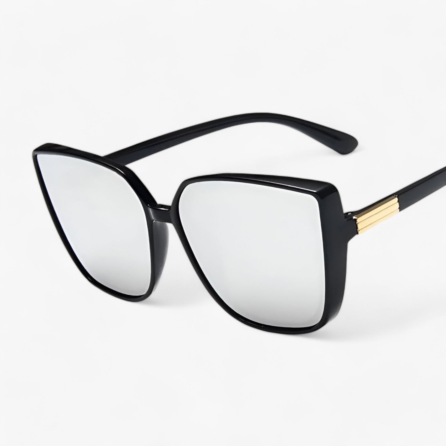 Mariana Vintage Cat-Eye Solbriller - Chic og dristig stil - Sort Sølv som vist - women's fashion - {{ product_tags }