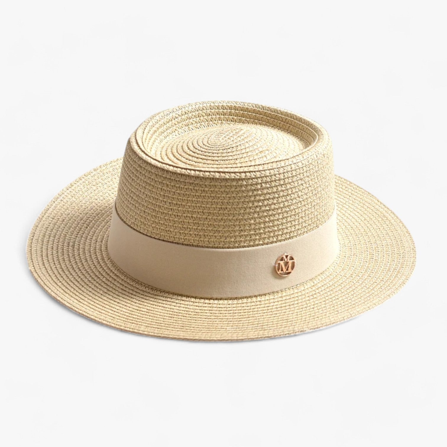 Clara | Elegant strohat - Stilfuld, letvægts og rejsevenlig - Beige 56-58CM - women's fashion - {{ product_tags }