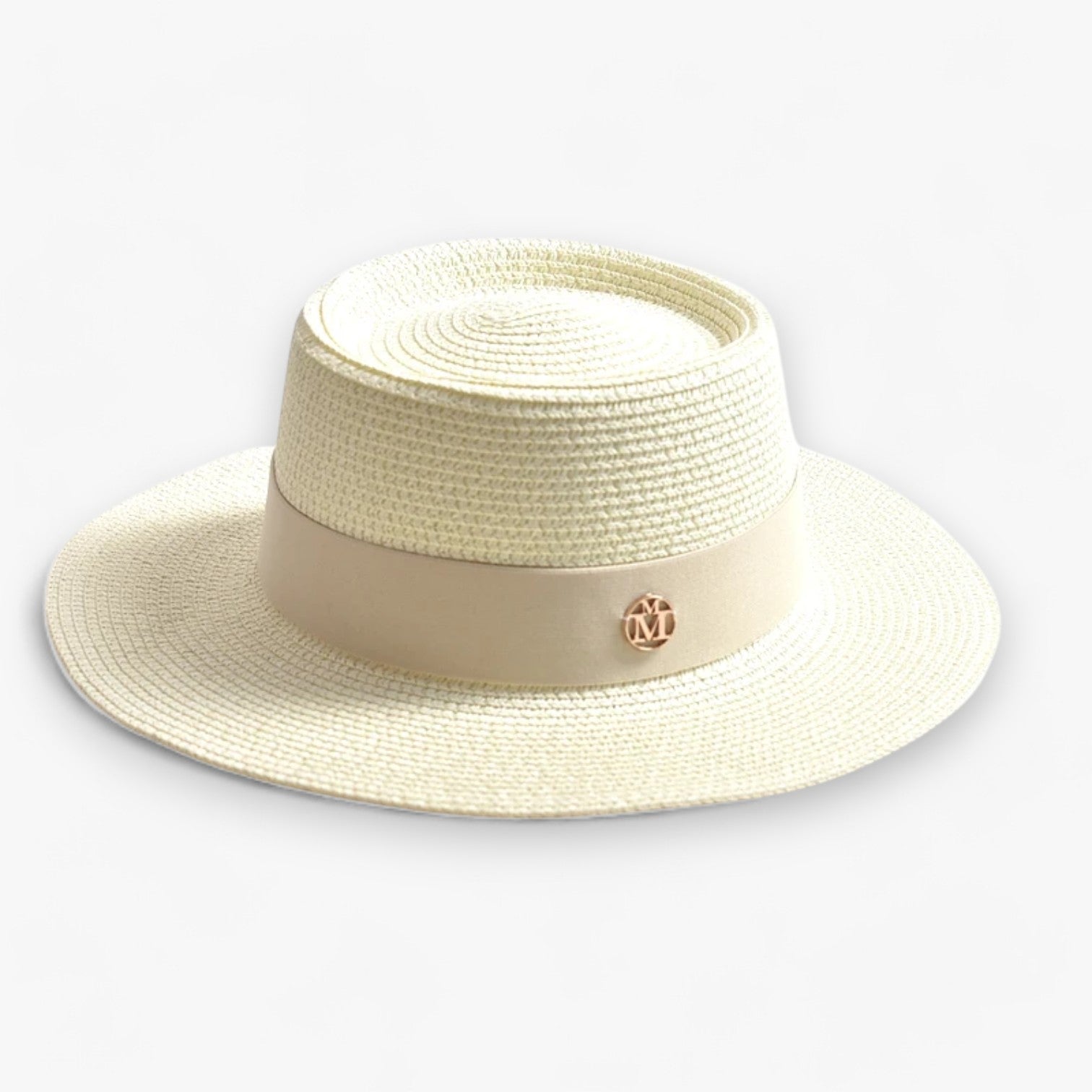 Clara | Elegant strohat - Stilfuld, letvægts og rejsevenlig - Melkwit 56-58CM - women's fashion - {{ product_tags }