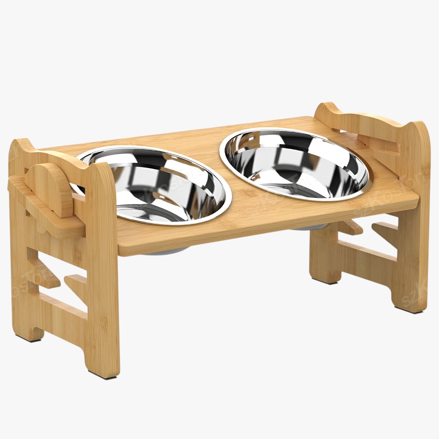 Boba | Justerbar Bamboo Hundeskål Ergonomisk & Sammenfoldelig - 2 styk skåle - other - {{ product_tags }