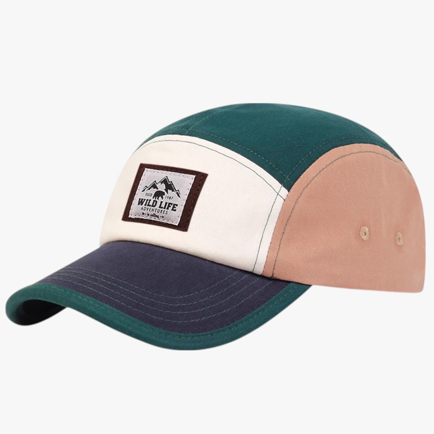 Brixton | Unisex vintage-hat med 5 paneler - Grøn Justerbar - Brixton | Unisex vintage-hat med 5 paneler - €25 - {{ product_tags }