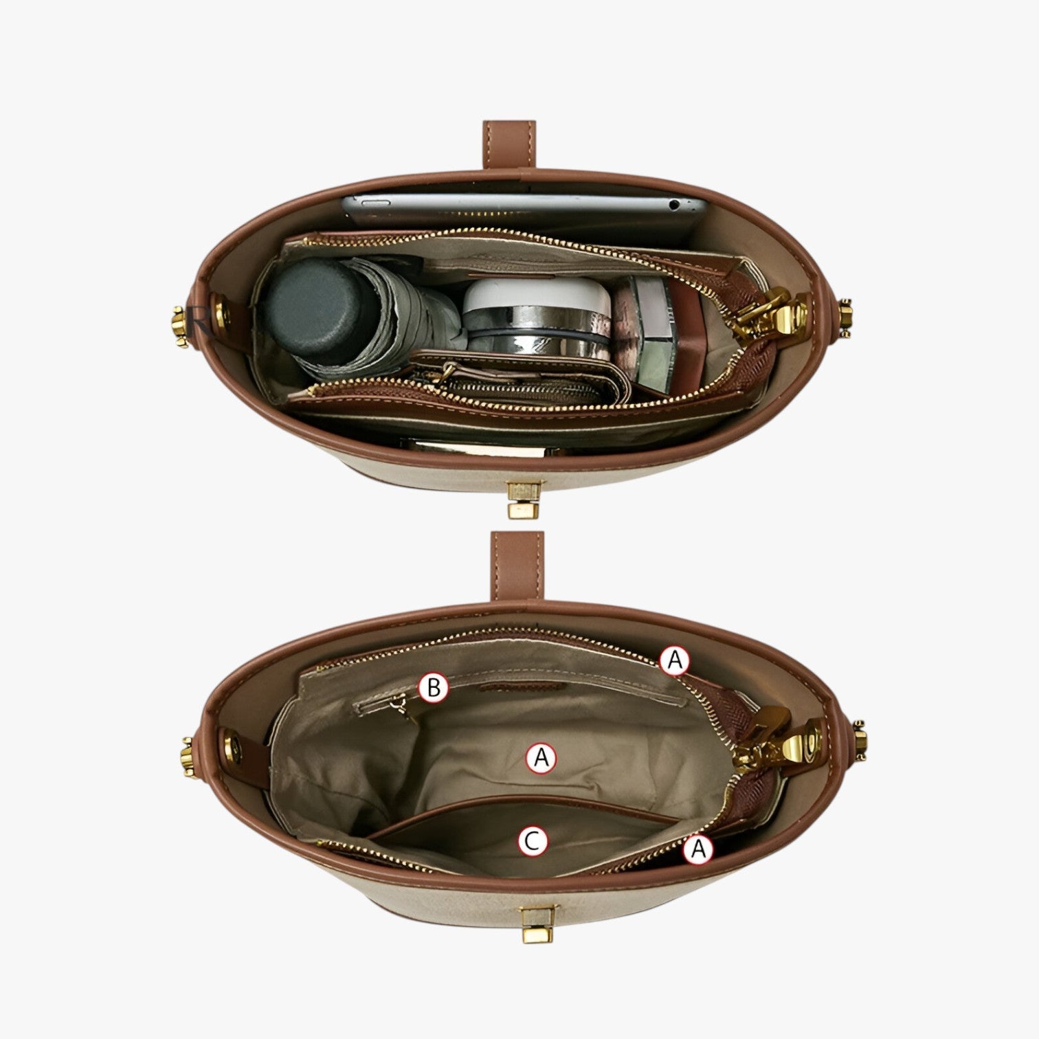 Dylan | Elegant mini crossbody taske i cylindrisk stil - - bags - {{ product_tags }