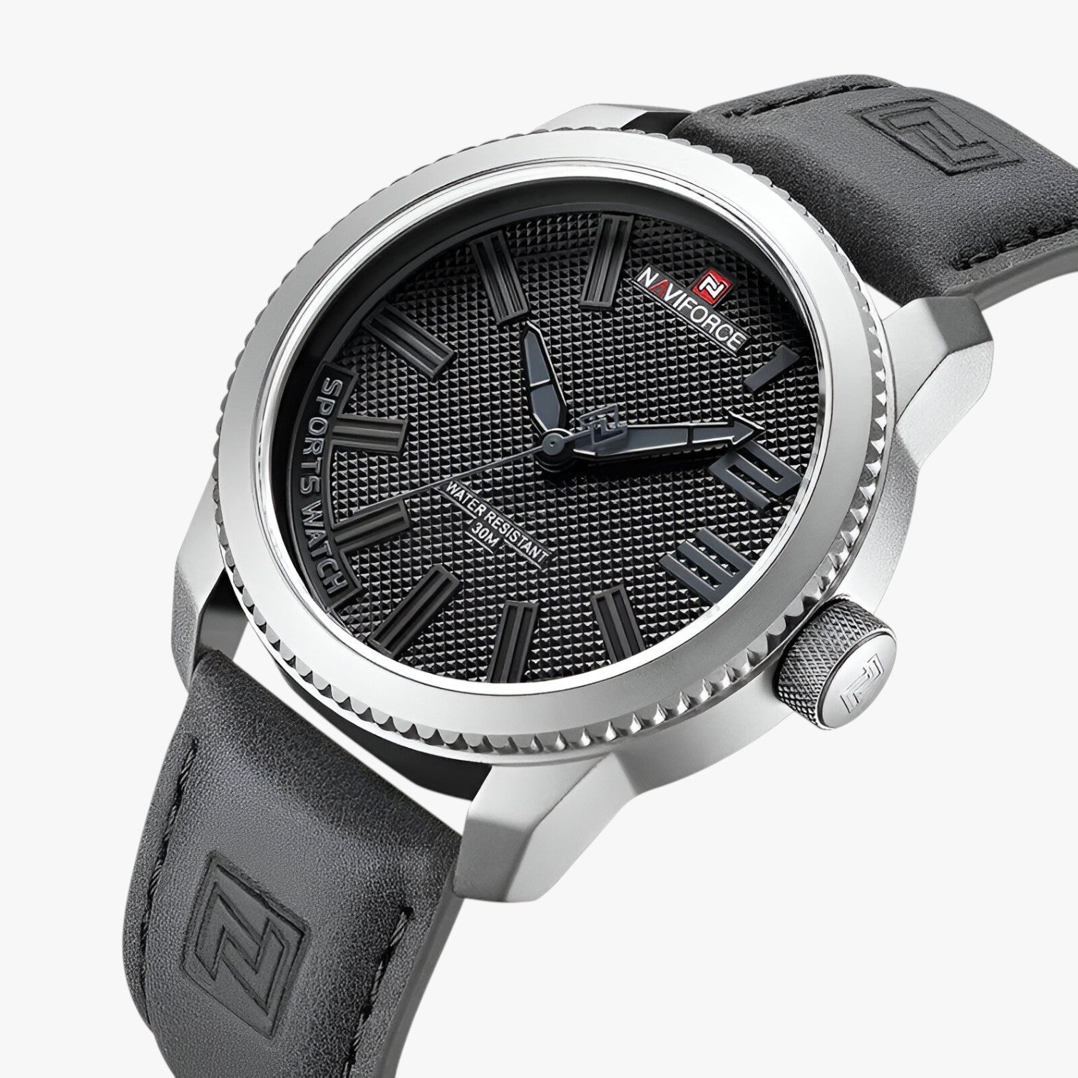 Asher | Elegant og vandtæt sportur til mænd - sølvbrun - watches - {{ product_tags }