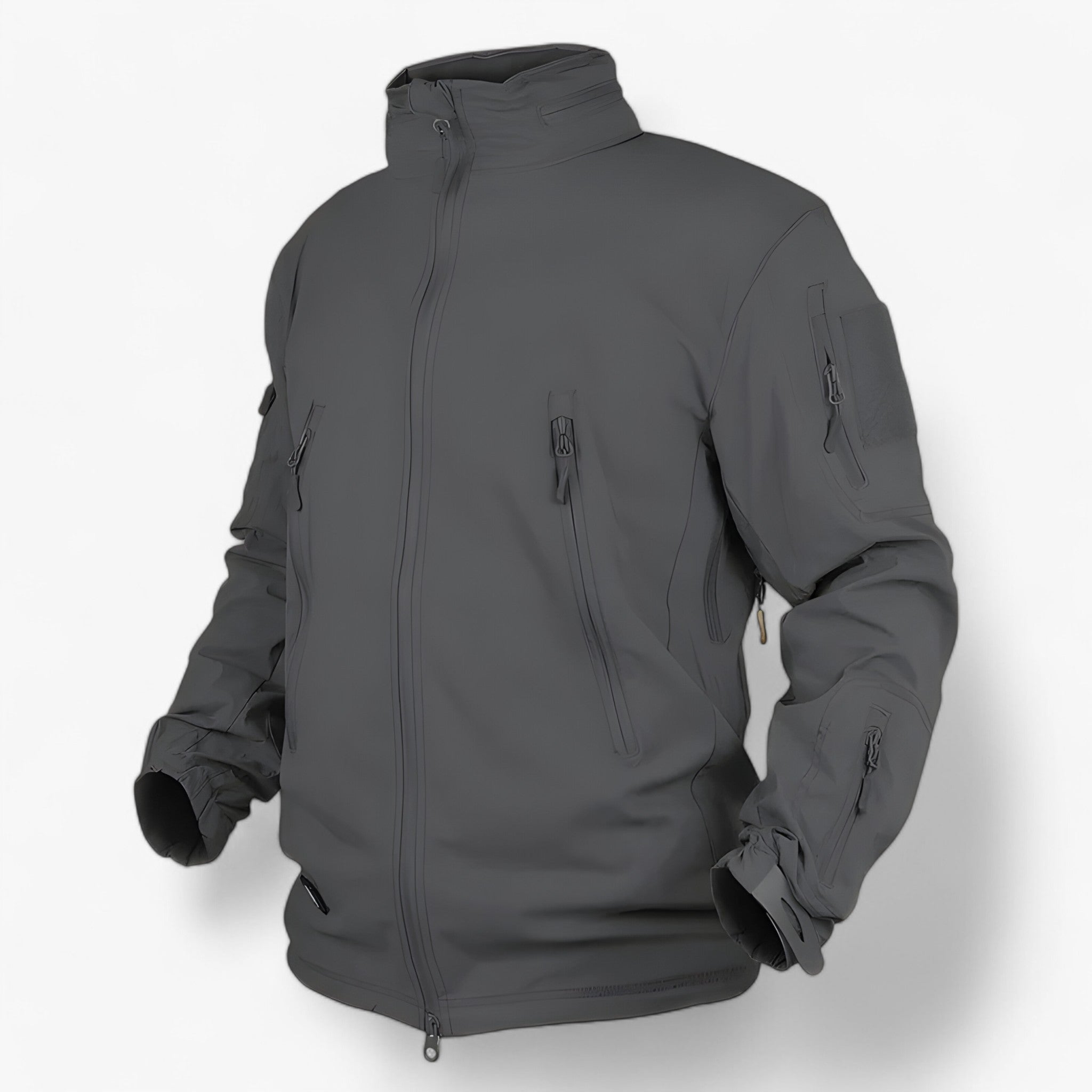 Victor | Taktisk Softshell Jakke – Varm, Vandtæt og Militærinspireret - Grå - men's fashion - {{ product_tags }