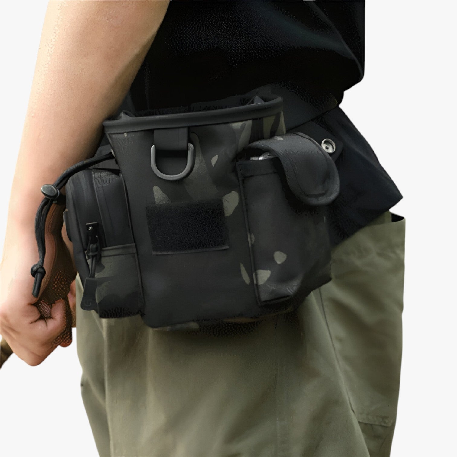 Giovanni | Bærbar snackpose til hunde, handsfree træning og udendørs gåture - Sort B - other - {{ product_tags }