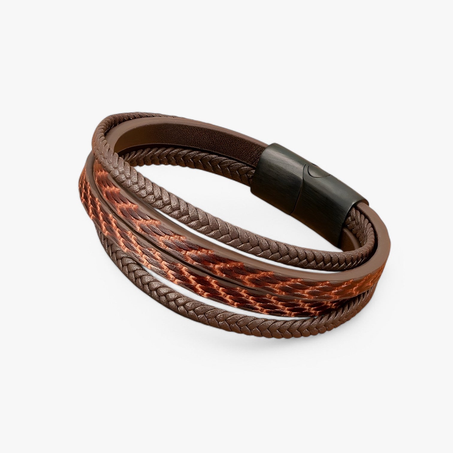 Olivier | Stilig Herrearmbånd – Flerlaget & Magnetisk - - watches - {{ product_tags }
