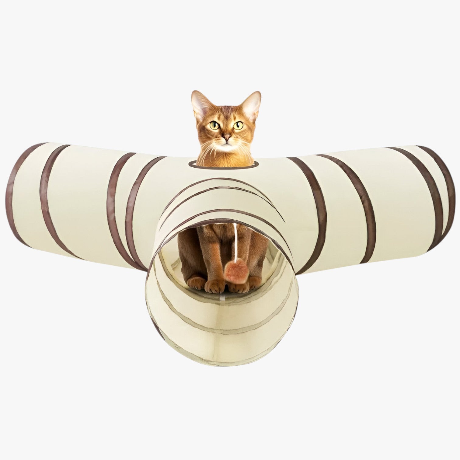 Charlie | Interaktiv T/Y Tunnel til Katte – Foldbar, Sjov og Pladsbesparende - - other - {{ product_tags }