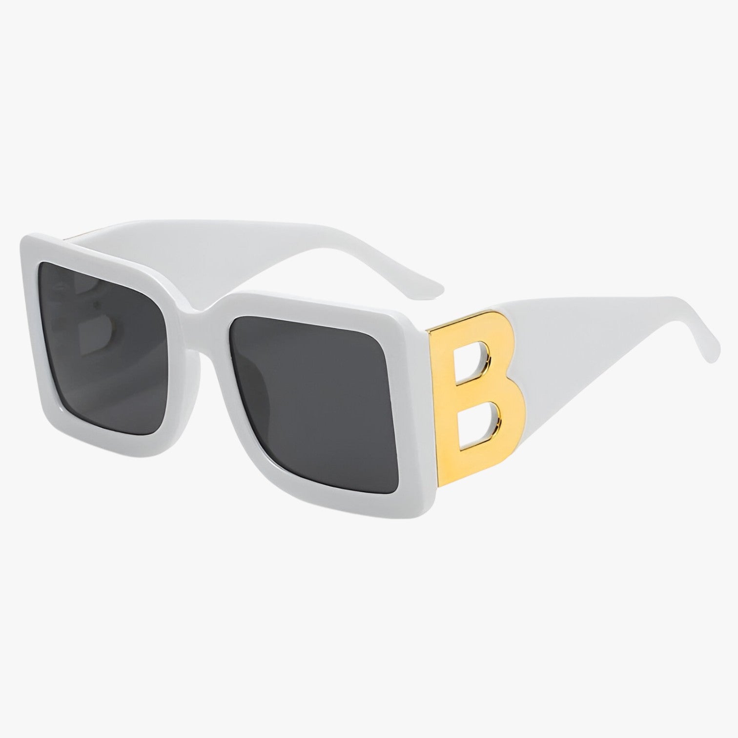 Veda | Stoer og stilfuld - Oversized solbrille med UV400-beskyttelse - Hvid Grå Som vist - women's fashion - {{ product_tags }