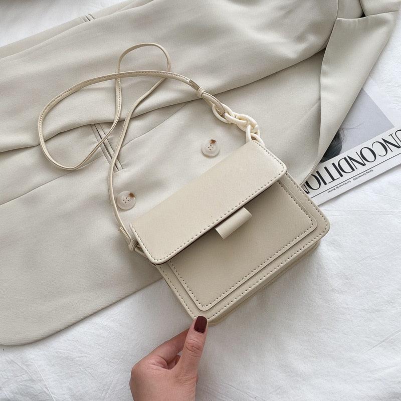 Anna | Trendy Skuldertaske - Beige - bags - {{ product_tags }