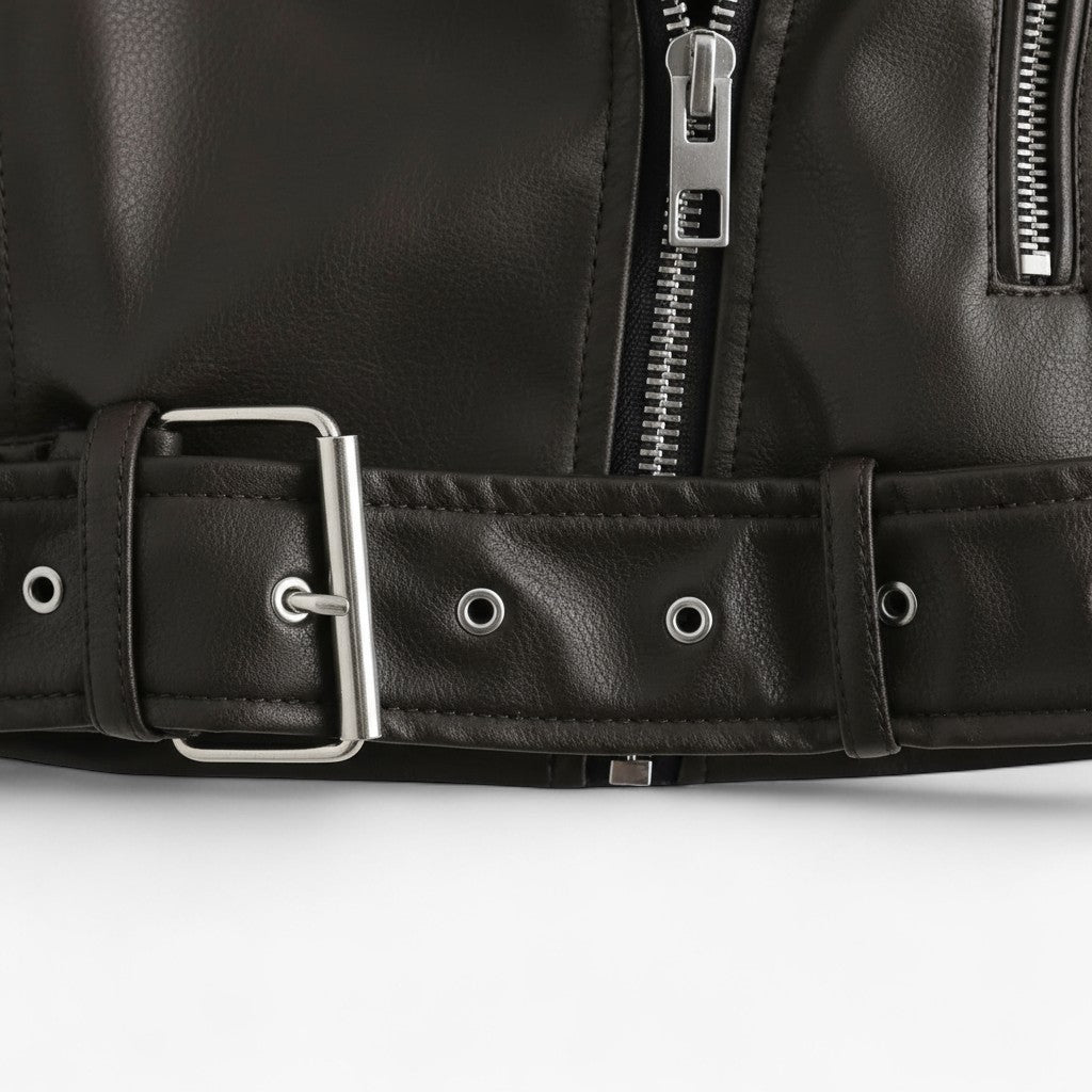 Selma | Klassisk Bikerjakke til Damer – Let og Behagelig - - Jackets - {{ product_tags }