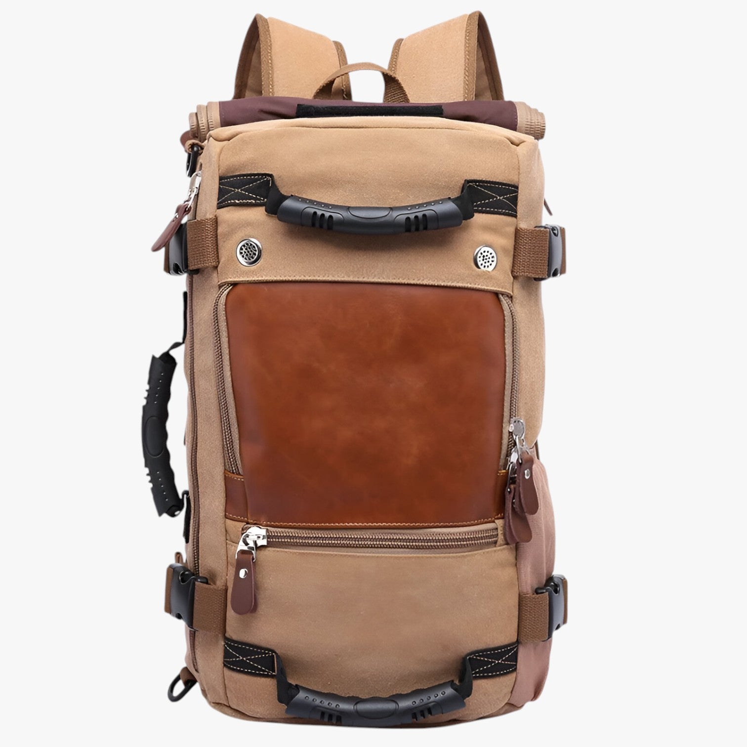 Jabari | 50L vandtæt rejsetaske – Rummelig, stærk og perfekt til rejser - Khaki - bags - {{ product_tags }