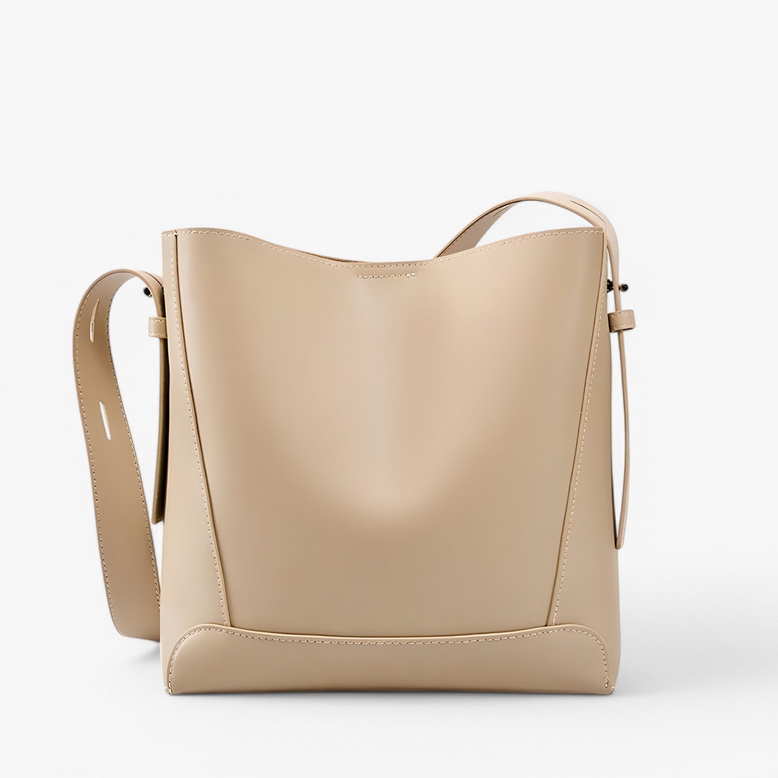 Hilda | Stilfuldt læder skuldertaske – Rummelig og elegant - khaki - bags - {{ product_tags }