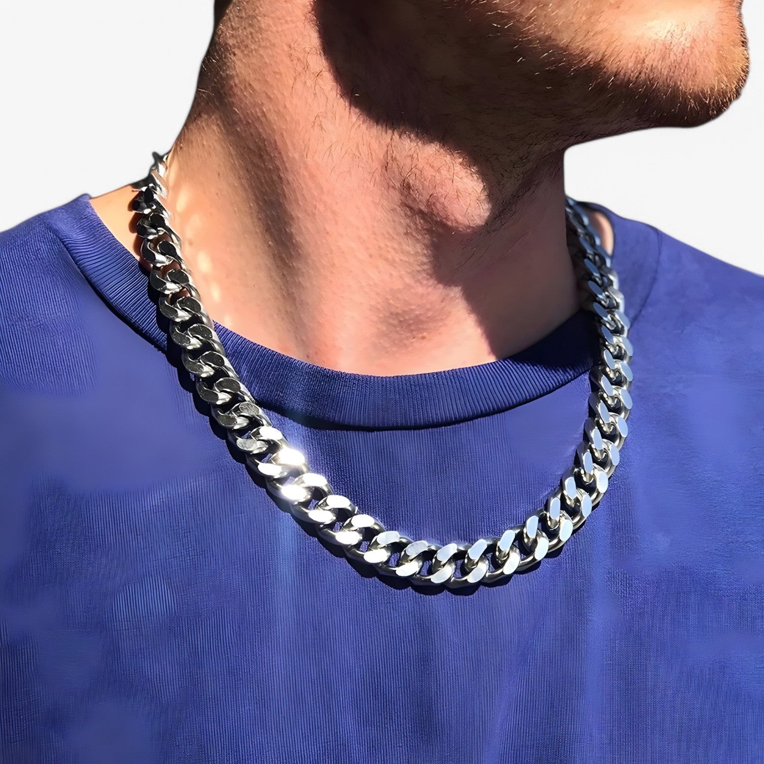 Greyson | Punk RVS Kæde – Stærk, Lang & Stilfuld Udsagn - - men's fashion - {{ product_tags }