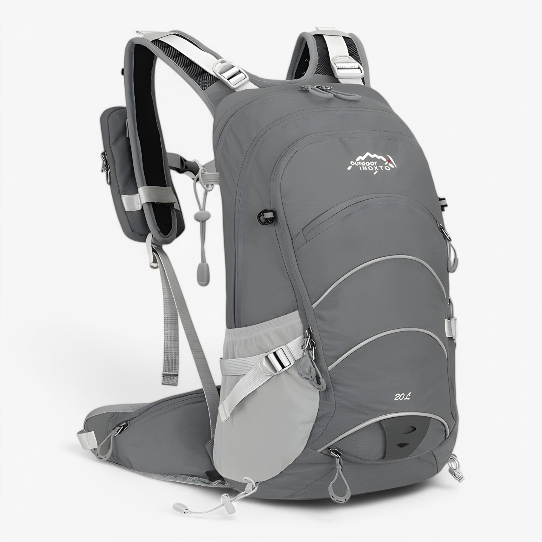Vandtæt 20L trekkingrygsæk til udendørs aktiviteter - Grå - Vandtæt 20L trekkingrygsæk til udendørs aktiviteter - €25 - {{ product_tags }