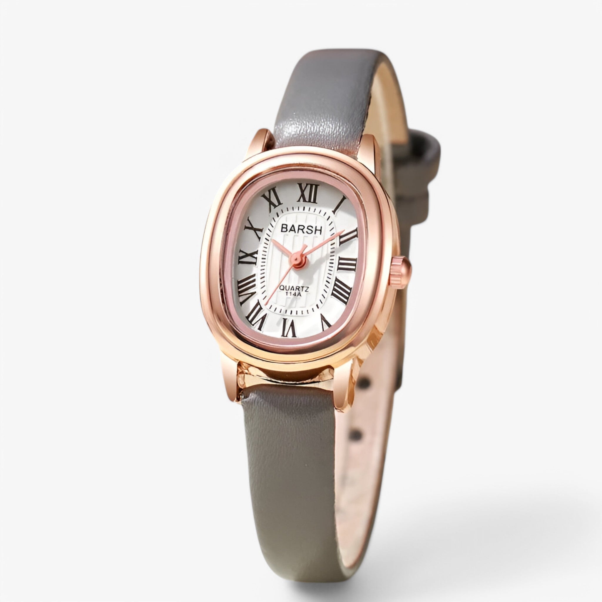 Ingrid | Kvarts dameur med oval urskive - Grå - watches - {{ product_tags }