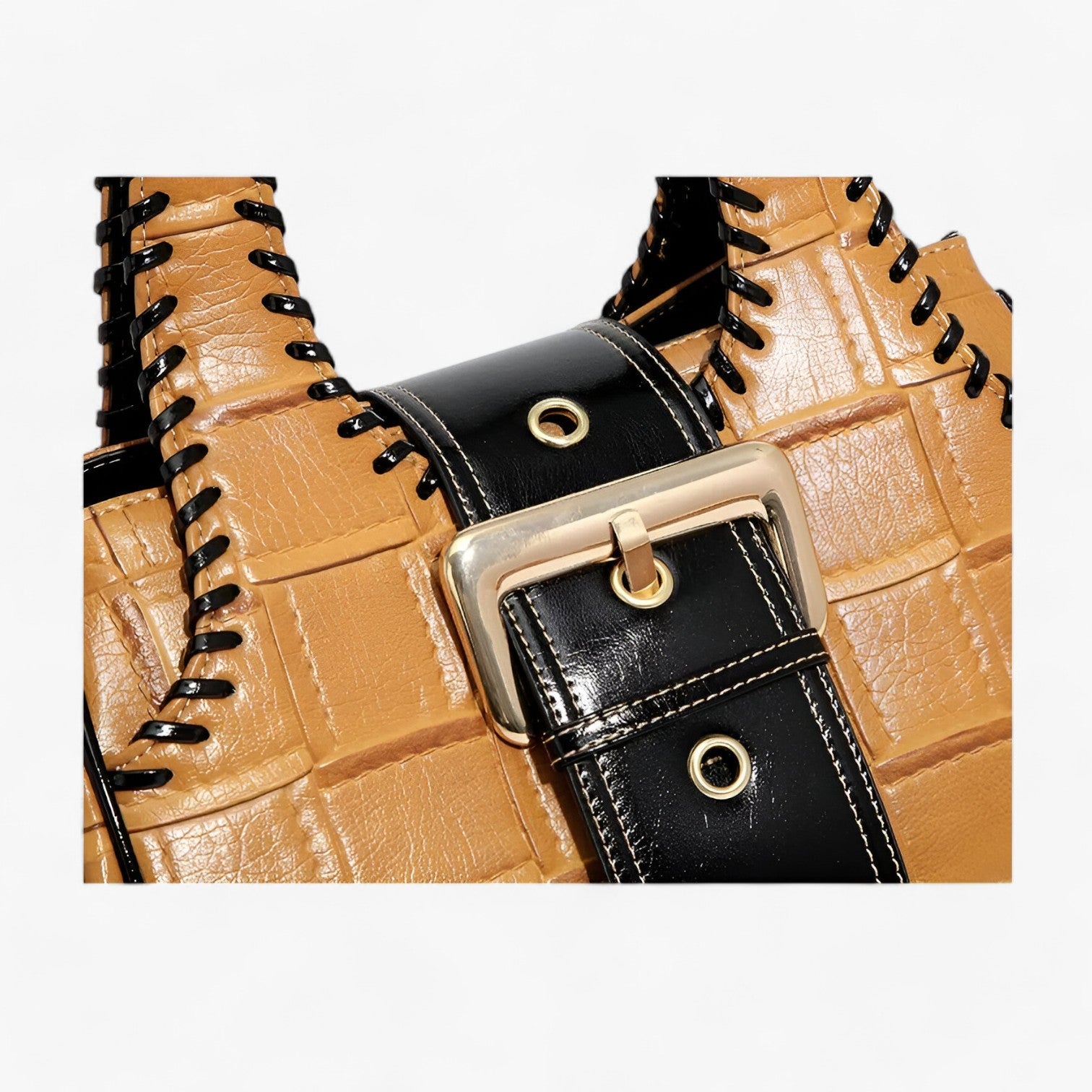 Solana Luxe Vævet Læder Skuldertaske med God Plads - - bags - {{ product_tags }
