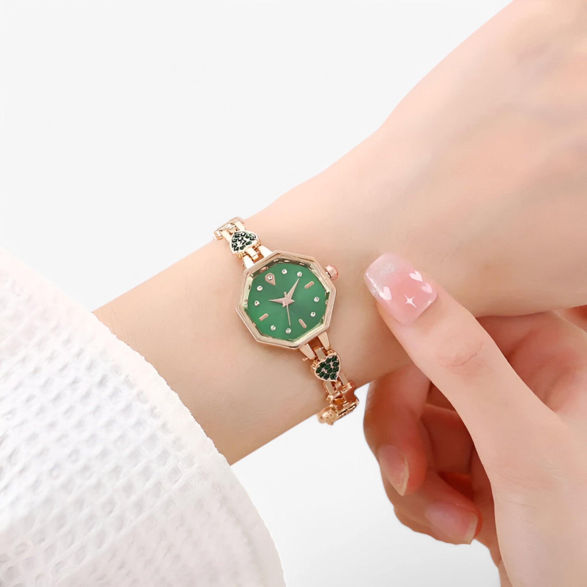 Hassel | Dameur med guldarmbånd og vintage sølvfinish - - watches - {{ product_tags }