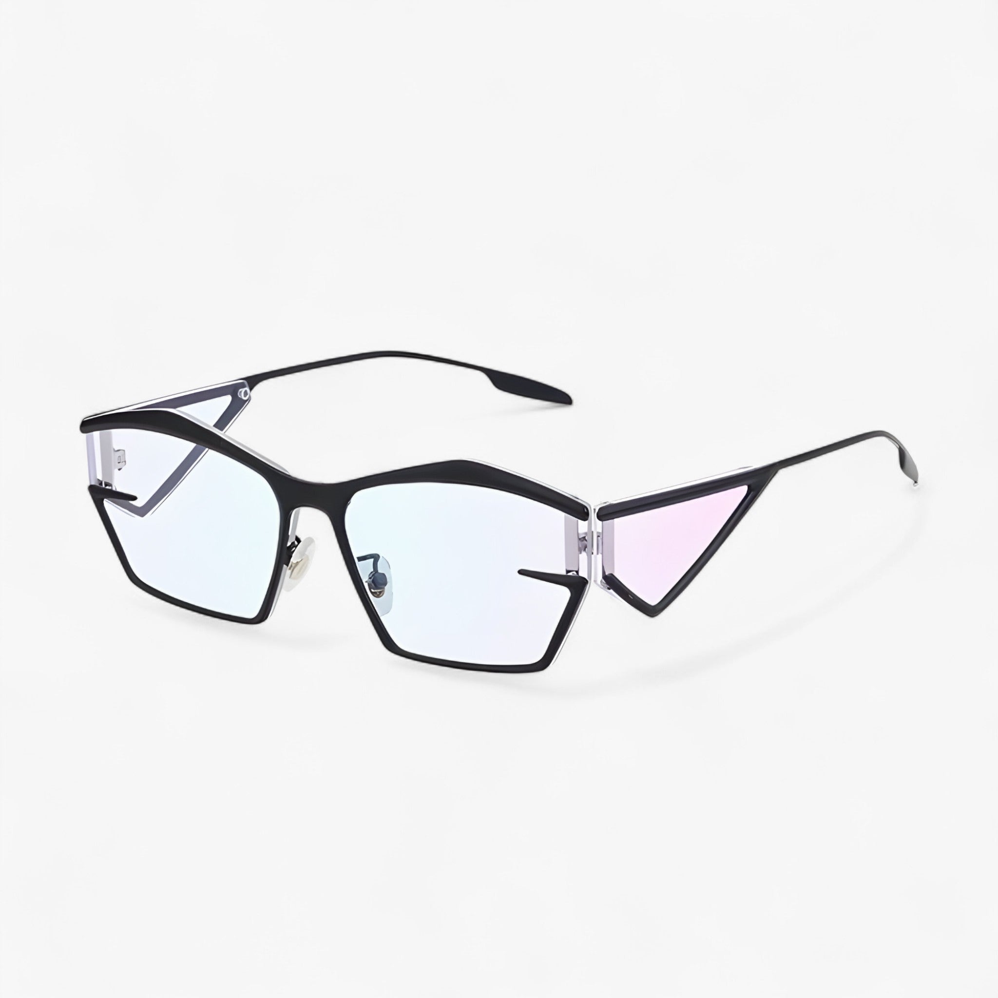 Zane | Y2K metal punk solbrille til udendørsbrug - SortBlå - men's fashion - {{ product_tags }