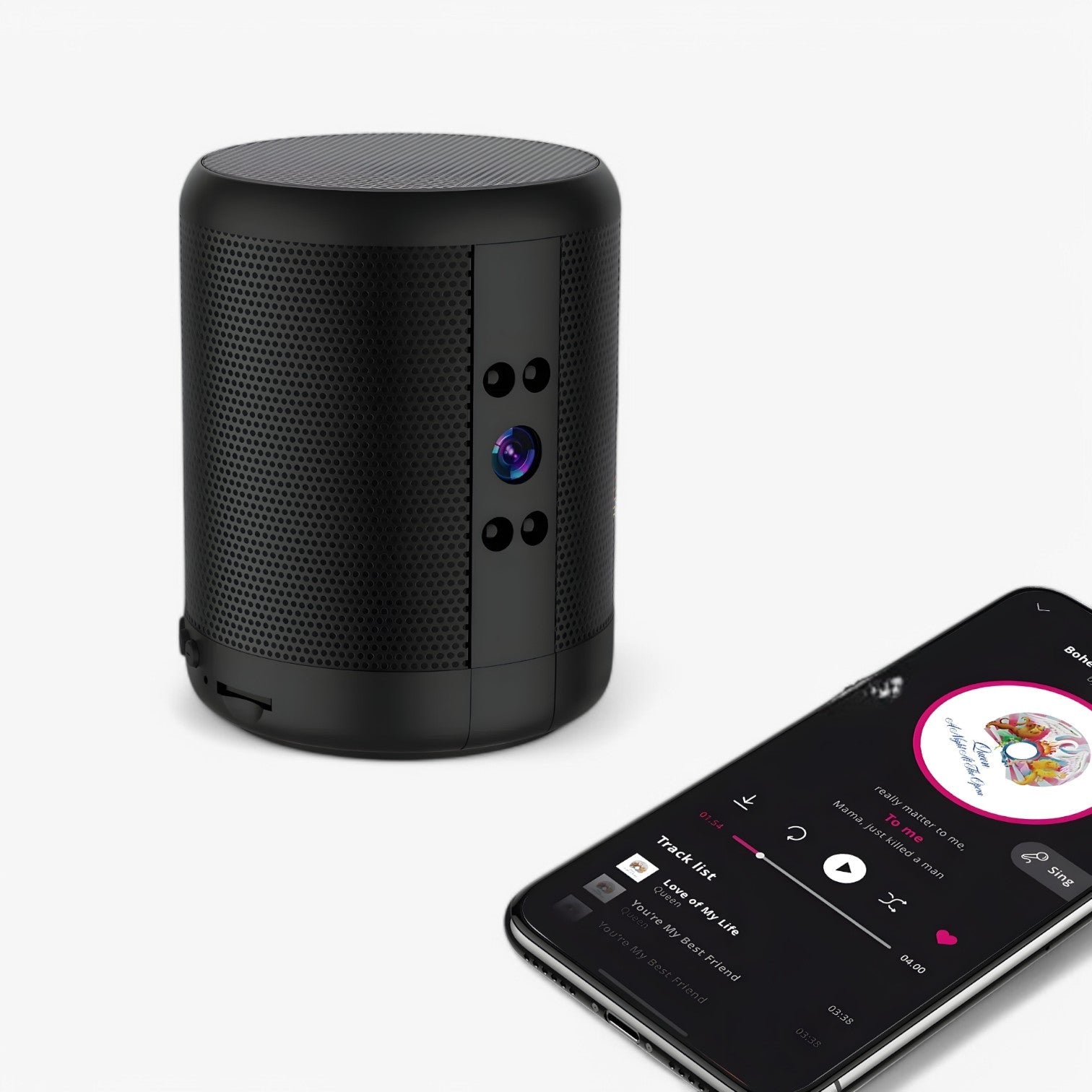 Ezra | Mini WiFi Kamera med Bluetooth Højttaler & Nattesyn - - gadgets - {{ product_tags }