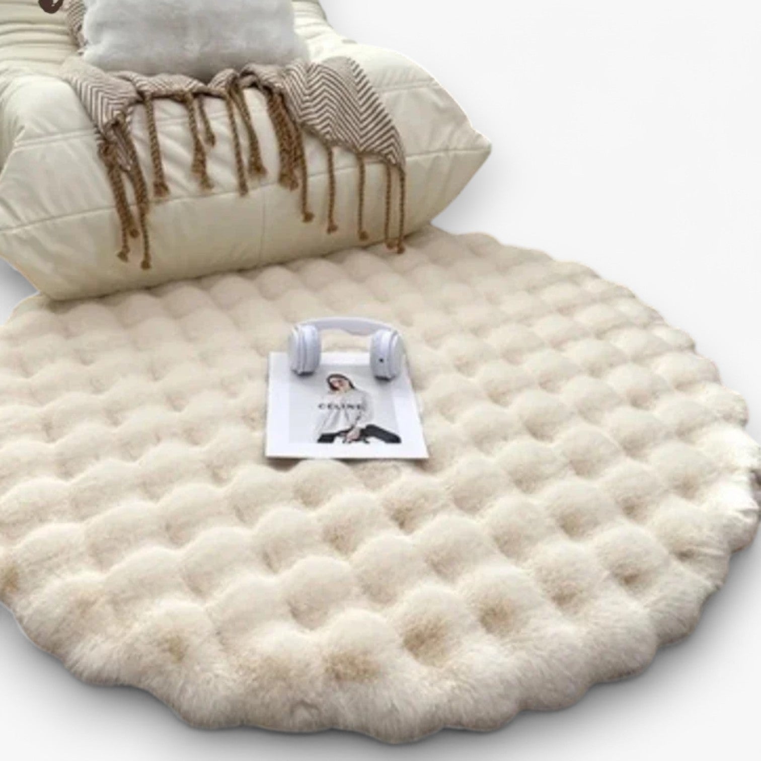 Arionna | Fluffy skridsikkert tæppe til stue og soveværelse - - house & garden - {{ product_tags }