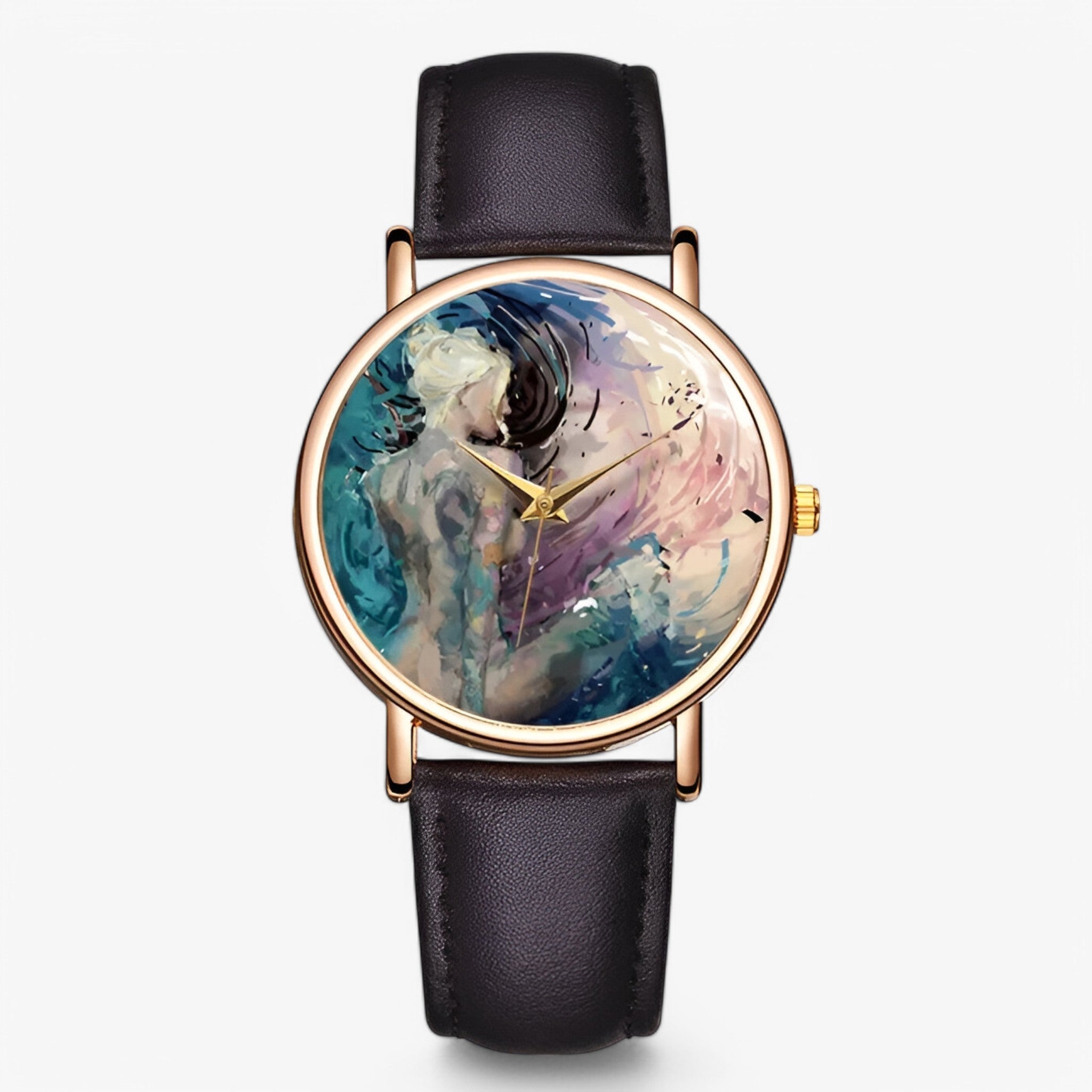Alison | Letvægts dameur med spejlskive og vandafvisende - Mørkebrun - watches - {{ product_tags }
