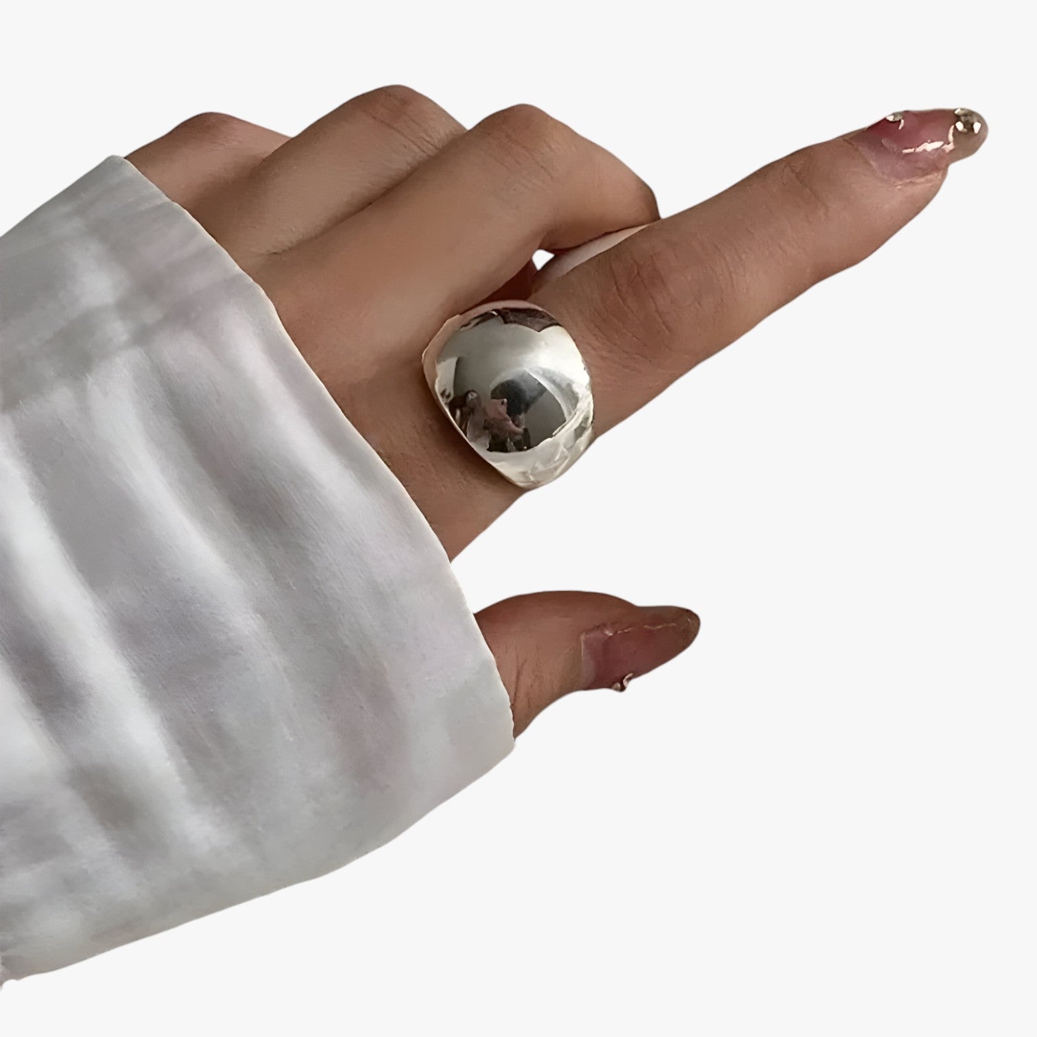 Eloise | Sølv justerbar ring - dristig stil, ubesværet elegance - - other - {{ product_tags }