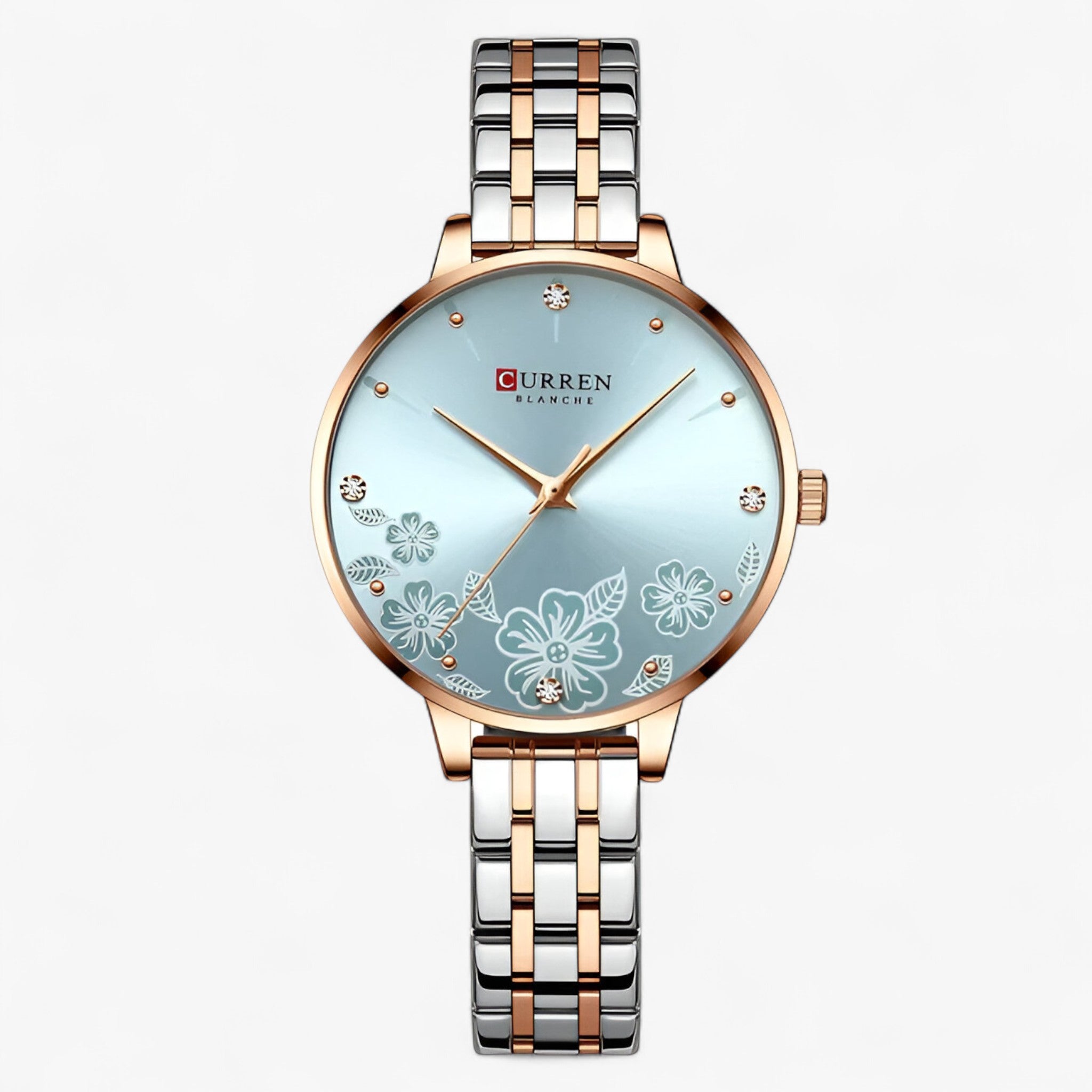 Imogen | Ultratyndt dameur i rustfrit stål med kvartsur - Blå - watches - {{ product_tags }