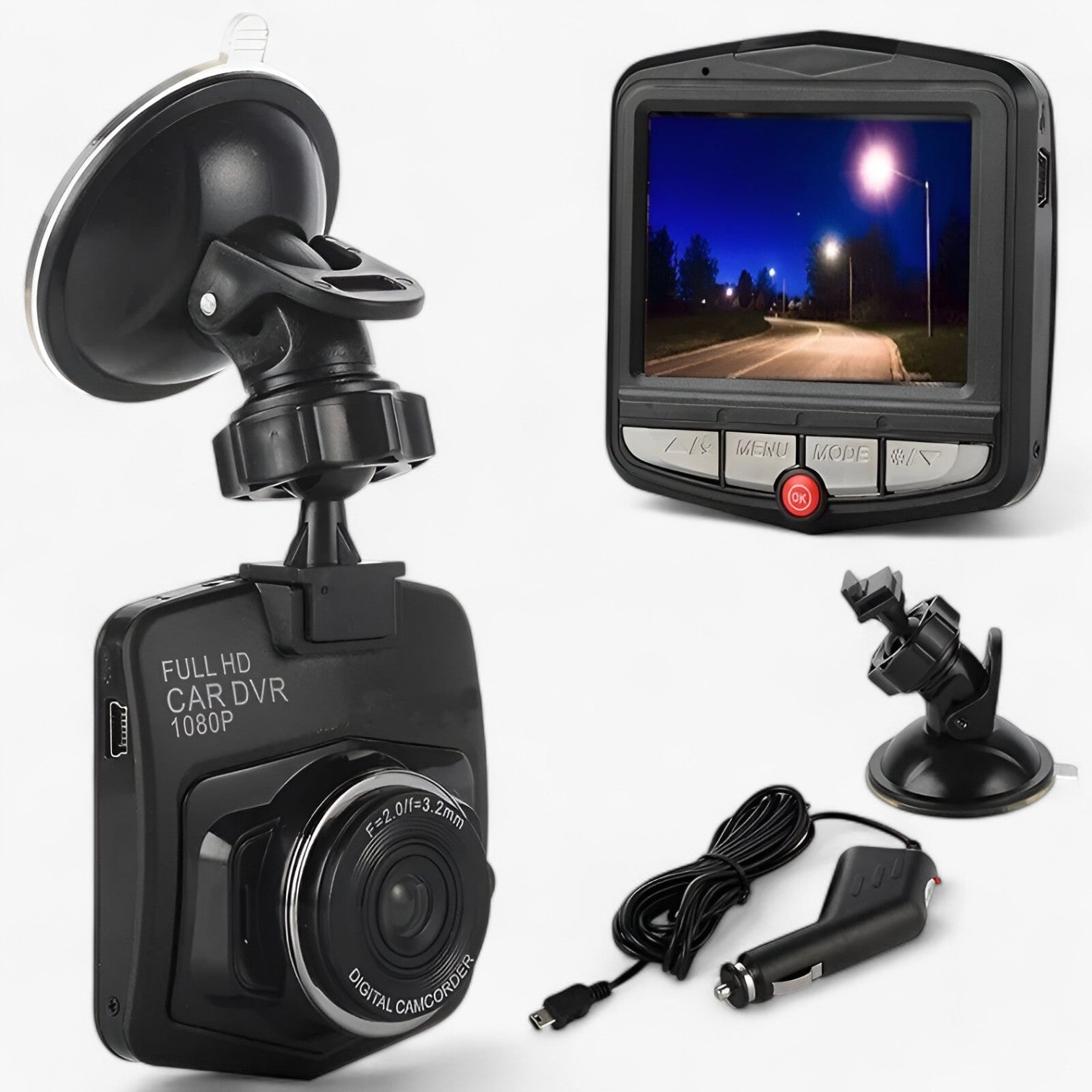 Axel | 1080P HD Nattesyn Dashcam med Loopoptagelse - - Axel | 1080P HD Nattesyn Dashcam med Loopoptagelse - €25 - {{ product_tags }
