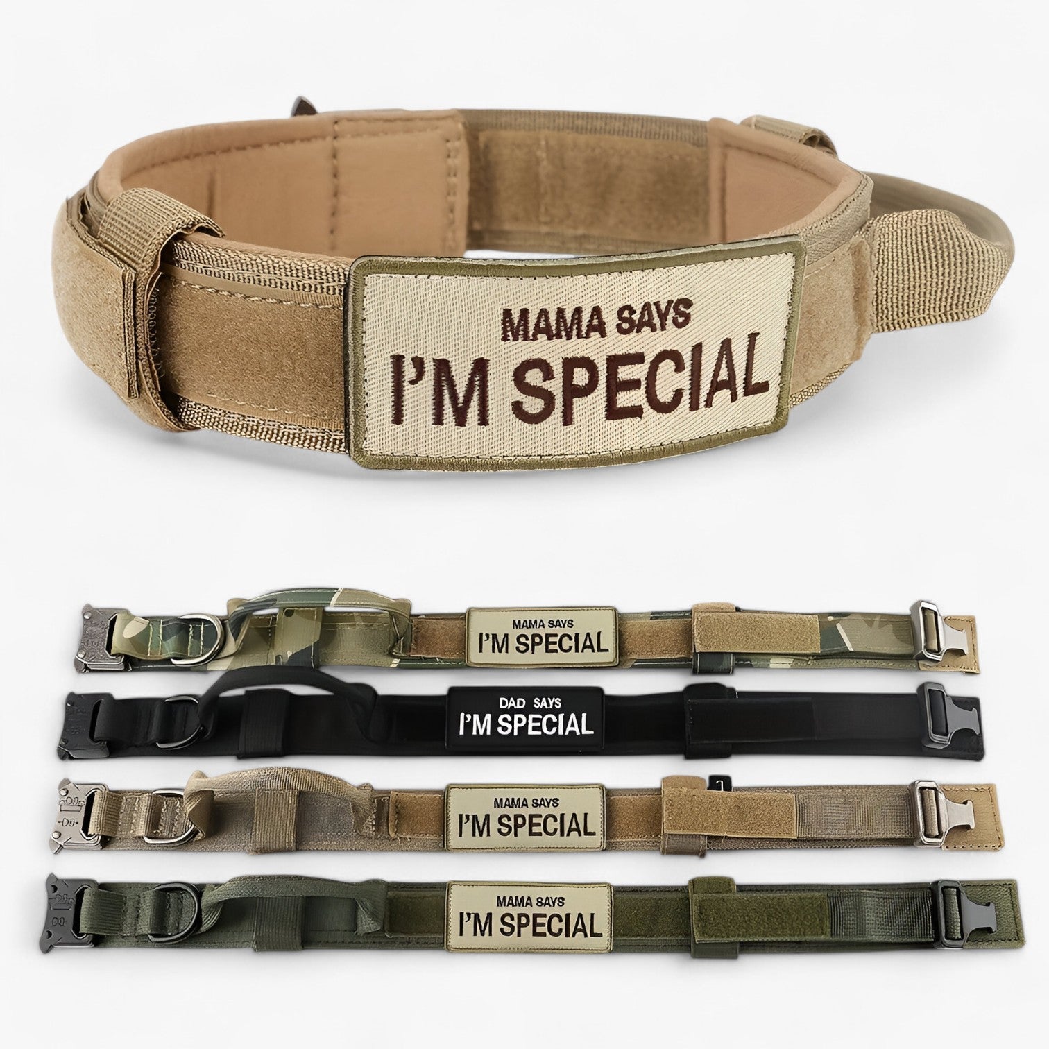 Brodie| Taktisk hundehalsbånd med håndtag til træning - - other - {{ product_tags }