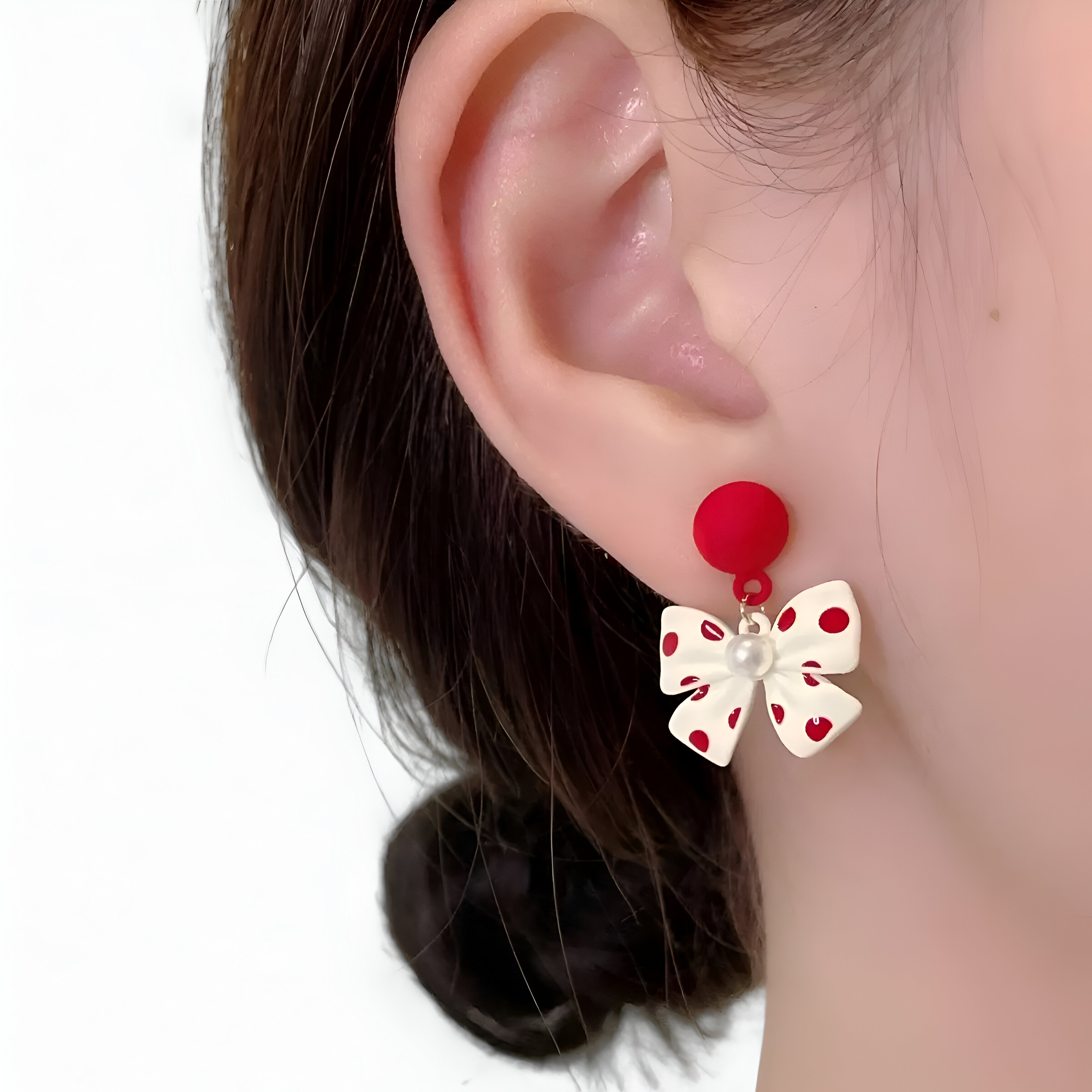 Bella| Perleøreringe med en sød sløjfe - Perfekt til bryllupper - - women's fashion - {{ product_tags }