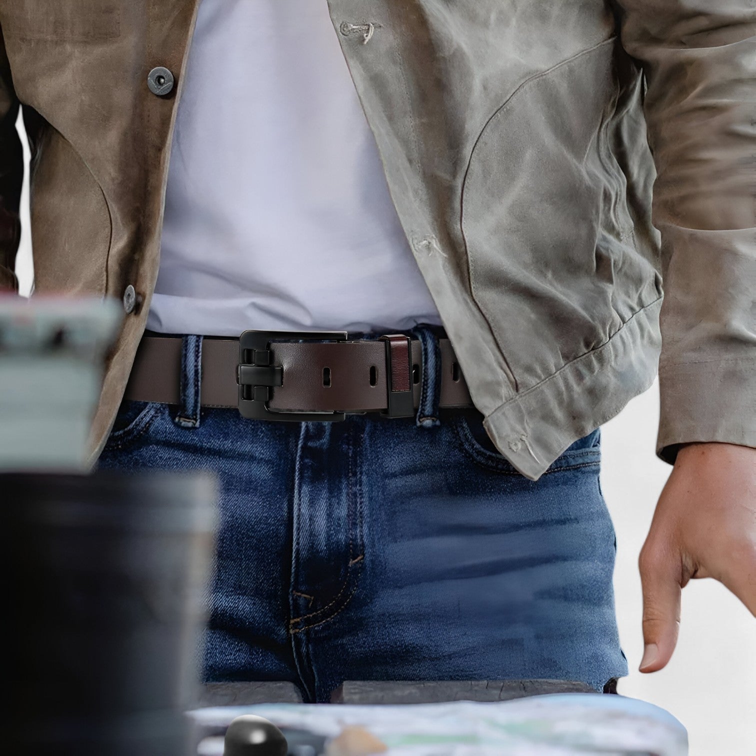 Jaxson | Herre Ko skin bælte – Stilet og Bæredygtigt til Enhver Lejlighed - - men's fashion - {{ product_tags }