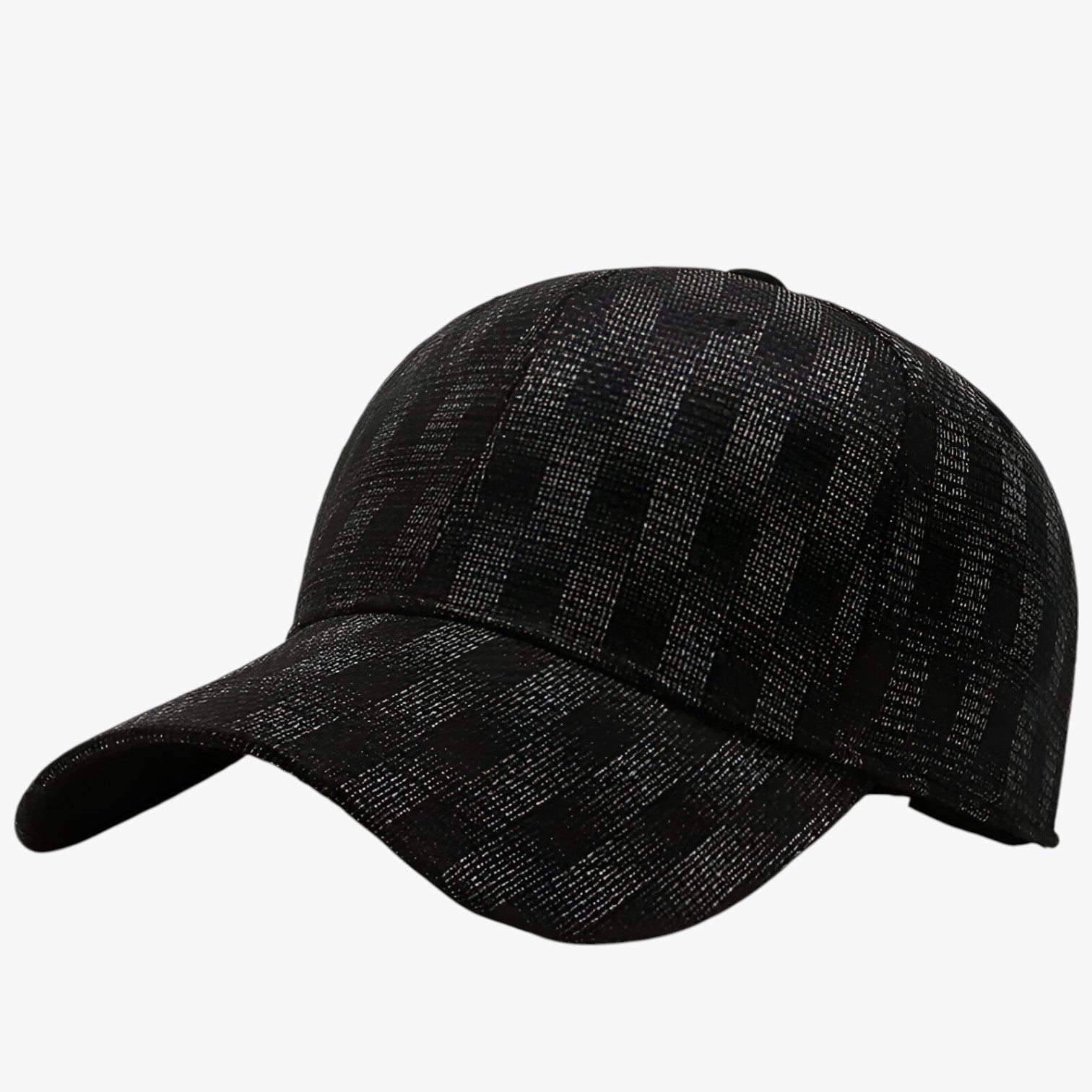 Maverick | Mønstret sports hat med elastik - Sort 56-59cm - men's fashion - {{ product_tags }