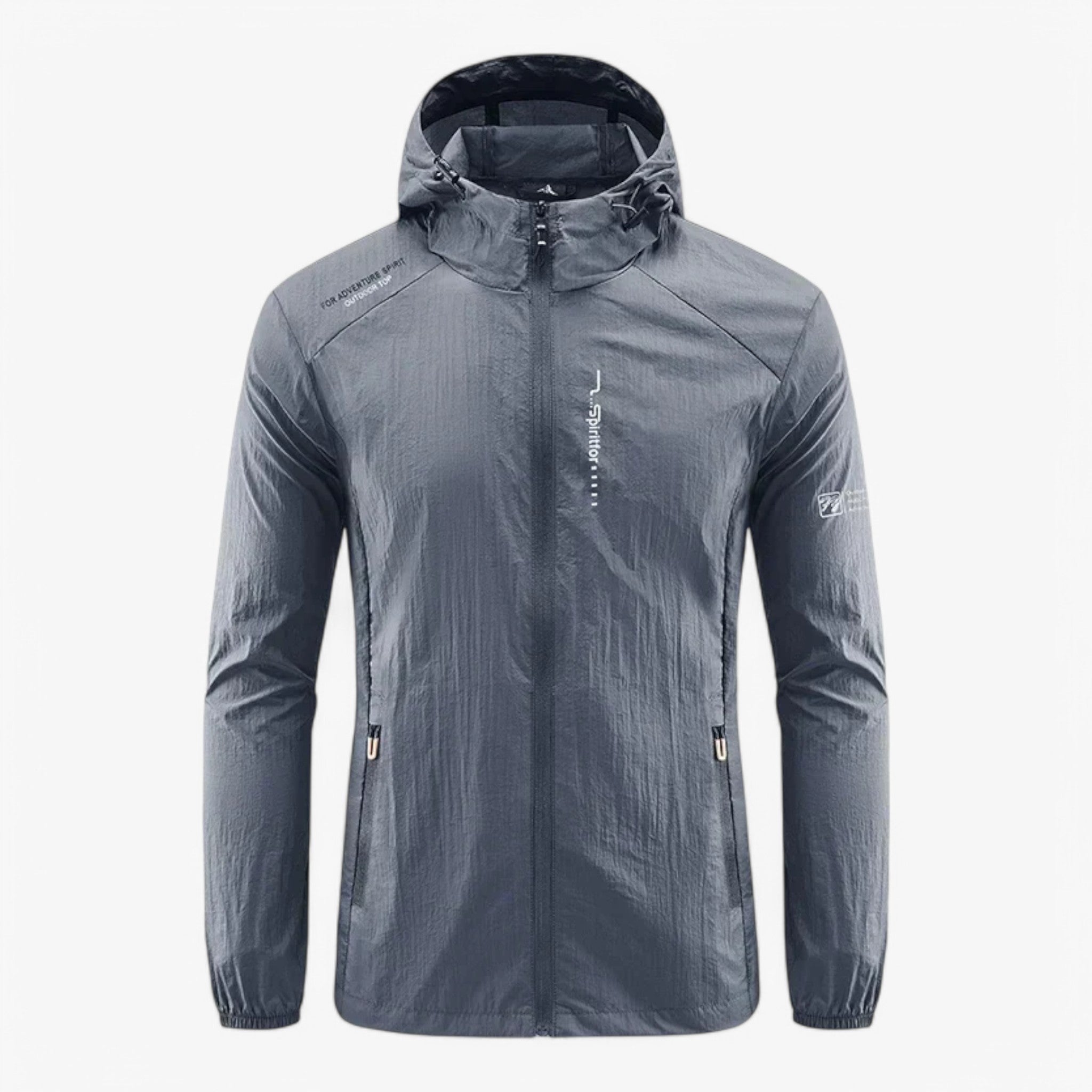 Mason - Behagelig vind- og vandtæt jakke - Mørkegrå - Mason - Behagelig vind- og vandtæt jakke - €25 - {{ product_tags }