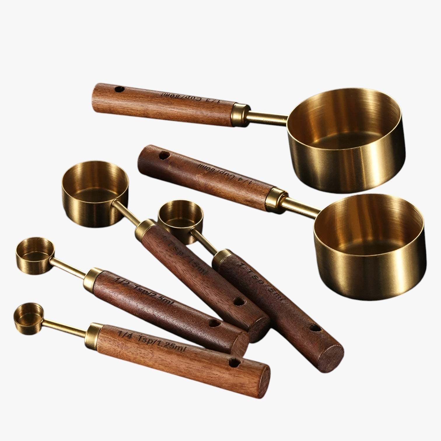 Yasmin | Rustfrit stål måleske sæt – Præcise og holdbare målinger - - house & garden - {{ product_tags }