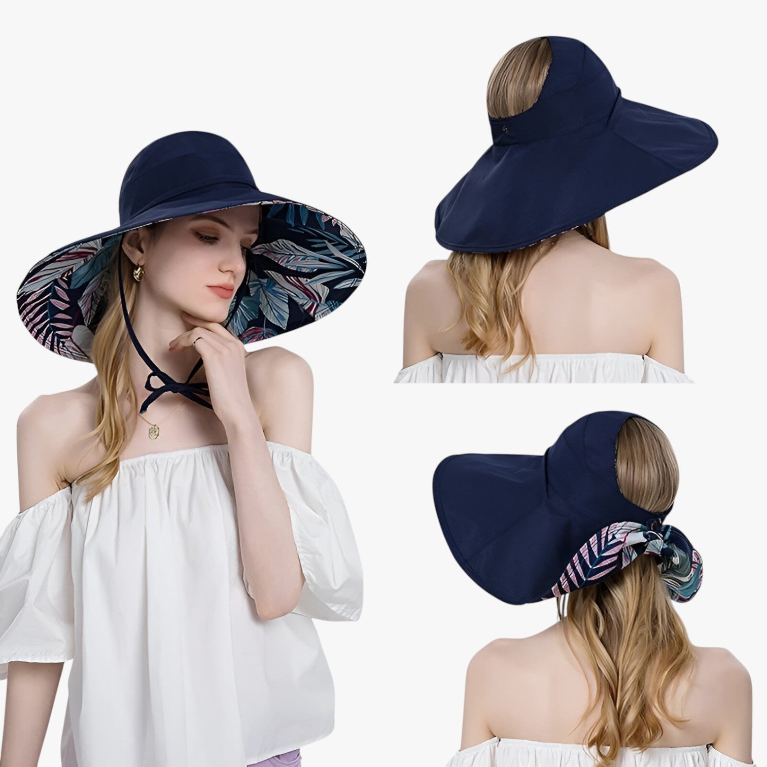 Marjorie | Sommerhat med bred skygge – Ultimativ UV-beskyttelse i Boho-look - - Marjorie | Sommerhat med bred skygge – Ultimativ UV-beskyttelse i Boho-look- €25 - {{ product_tags }