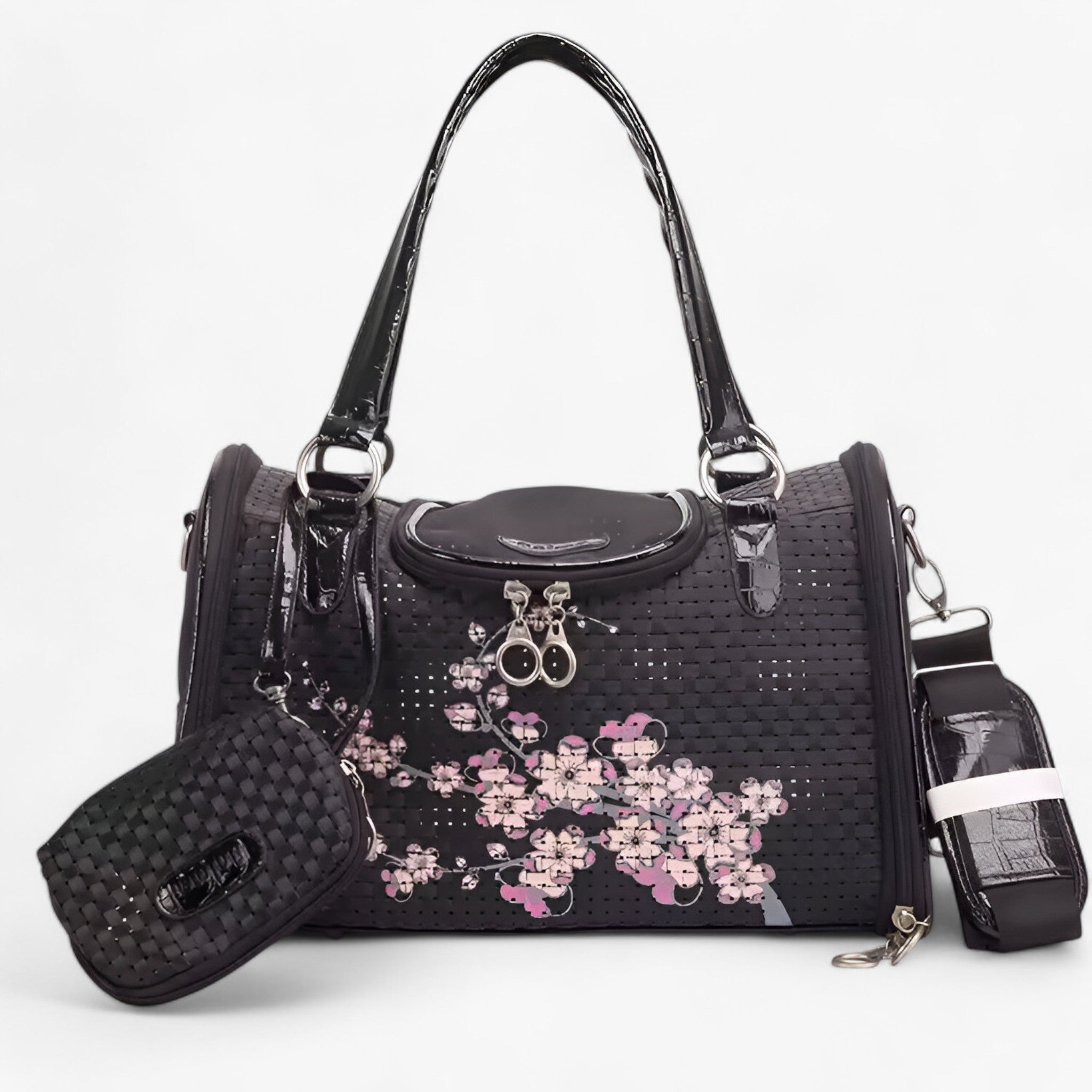 Hannah | Stilfuld PU-læder Hundebærepose - OUT30010-4 - baby - {{ product_tags }