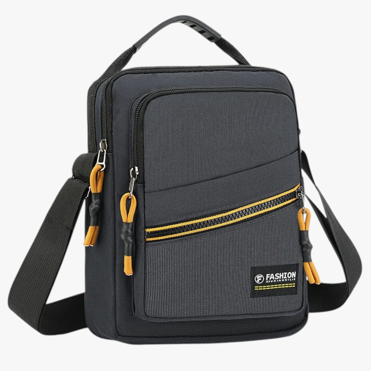 Zain | Rejseantifurto messenger-rygsæk til mænd - GRIGIO - bags - {{ product_tags }