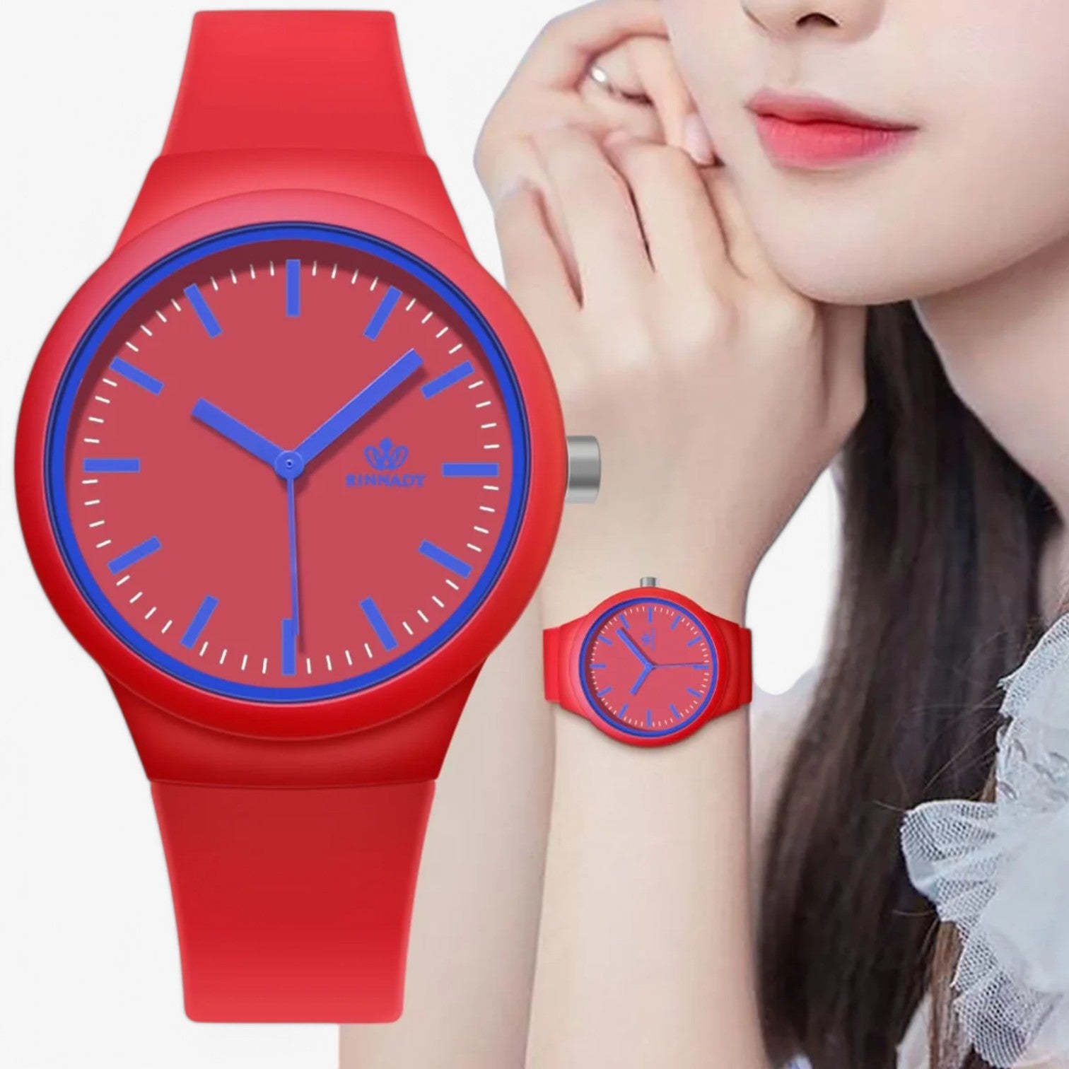 Maxence | Stilet og komfortabelt silikone dameur - - watches - {{ product_tags }