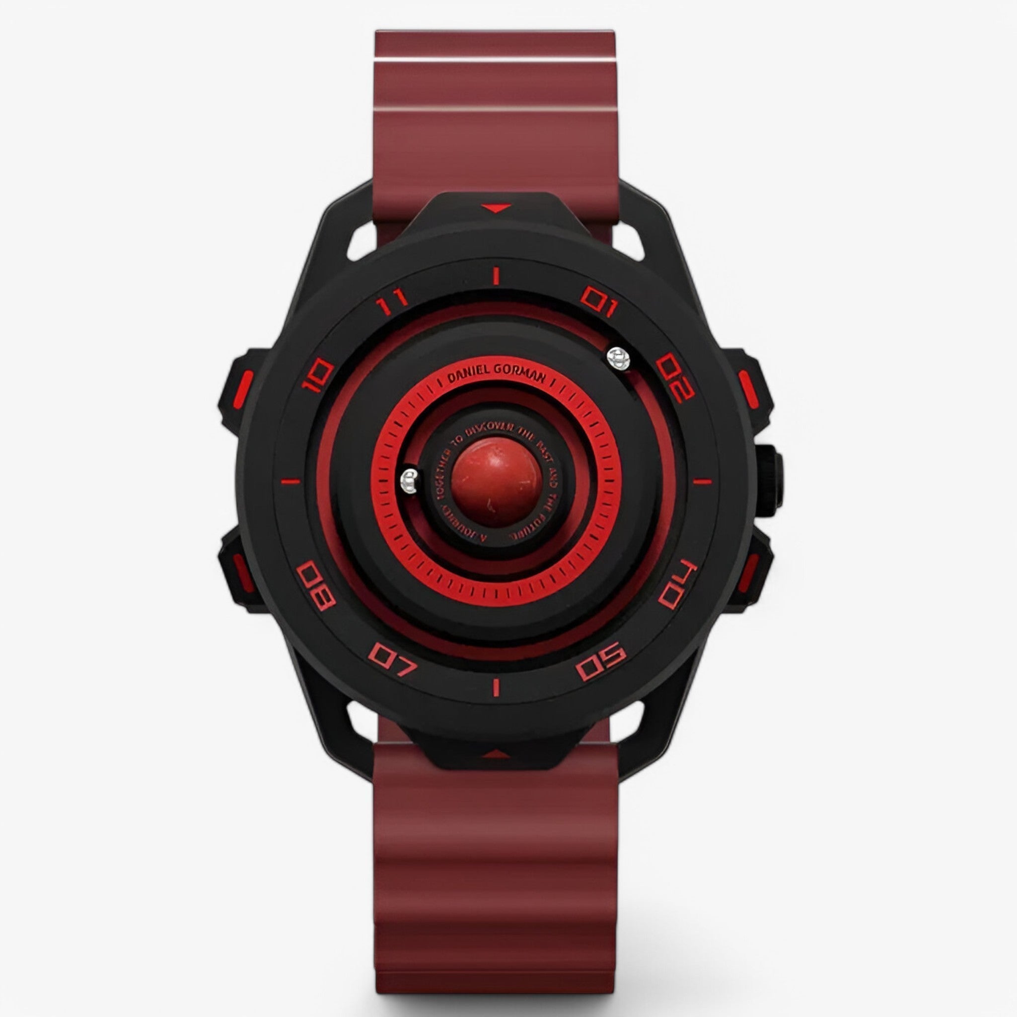 Hercules – Sportiv Kvartsur med Rød Magnetisk Design - Rød - watches - {{ product_tags }