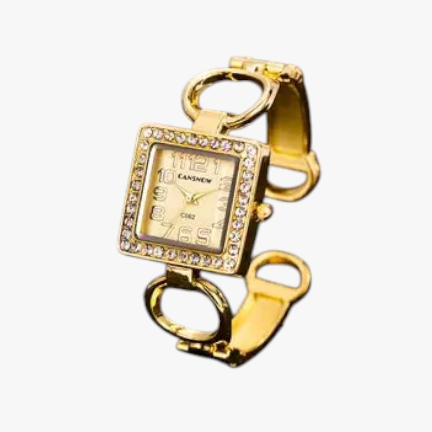 Freya | Kvarts armbåndsur med moderigtigt damearmbånd - Guld - watches - {{ product_tags }