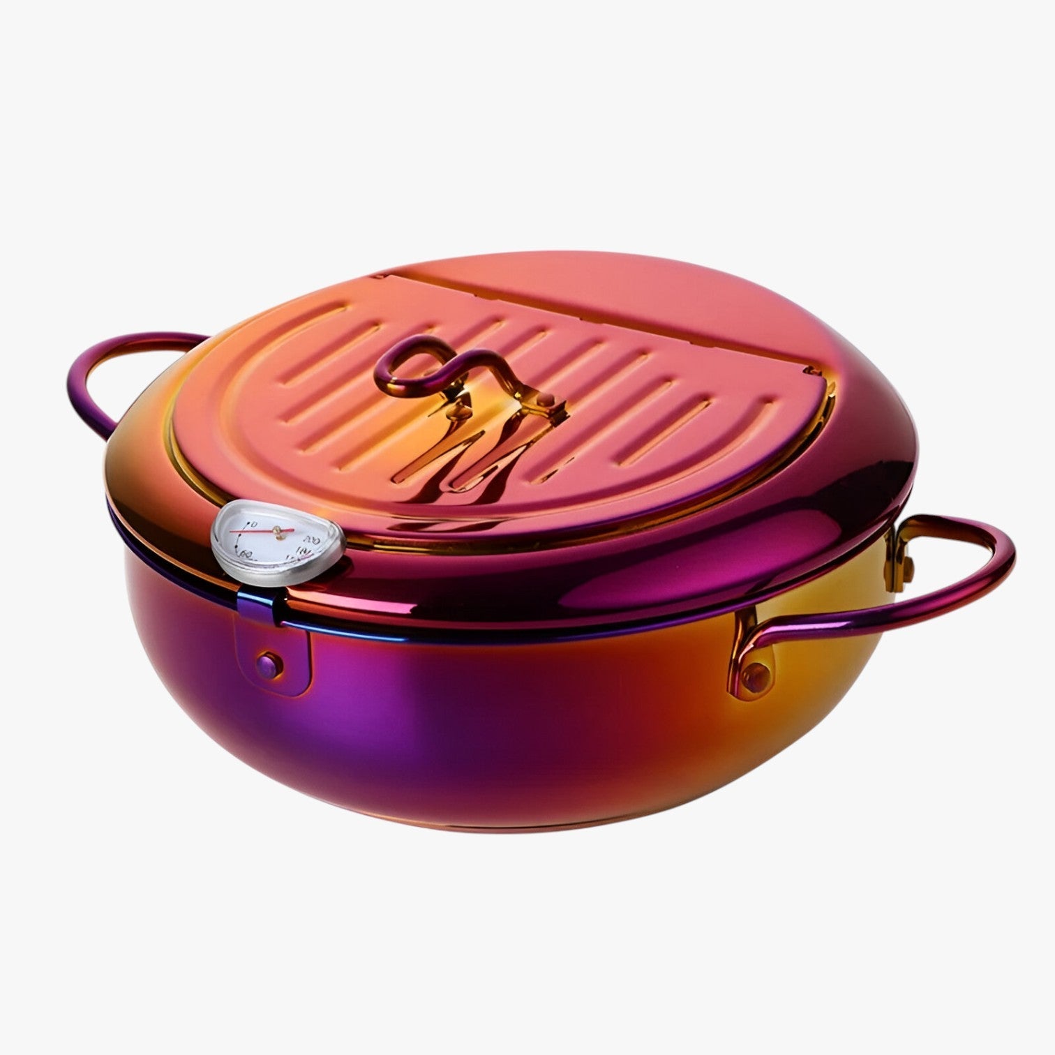 Brady | Frituregryde i rustfrit stål – Præcisionsmadlavning med indbygget termometer - Regnbue NO.3 - Brady | Frituregryde i rustfrit stål – Præcisionsmadlavning med indbygget termometer- €25 - {{ product_tags }