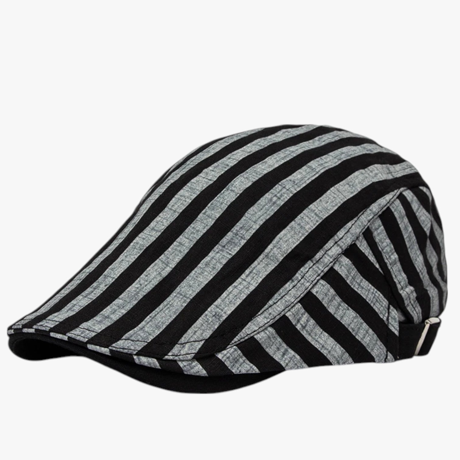 Blake | Sommerhue i bomuld og linned vintage - Grå Striber Justerbar 54-59 cm - Blake | Sommerhue i bomuld og linned vintage - €25 - {{ product_tags }