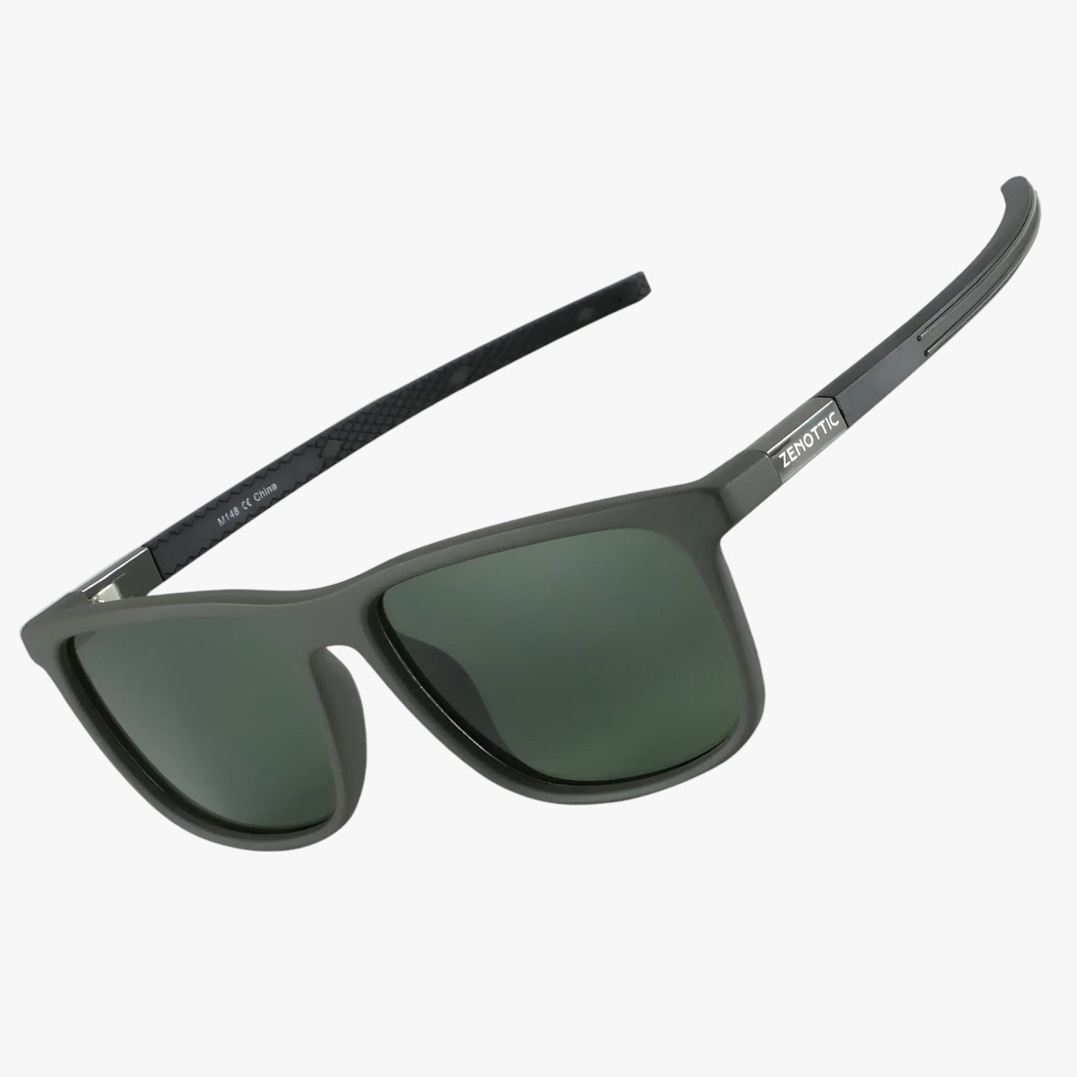 Landyn | Firkantede polariserede solbriller – letvægts UV-beskyttelse - Grøn linse ZNOTTIC - men's fashion - {{ product_tags }