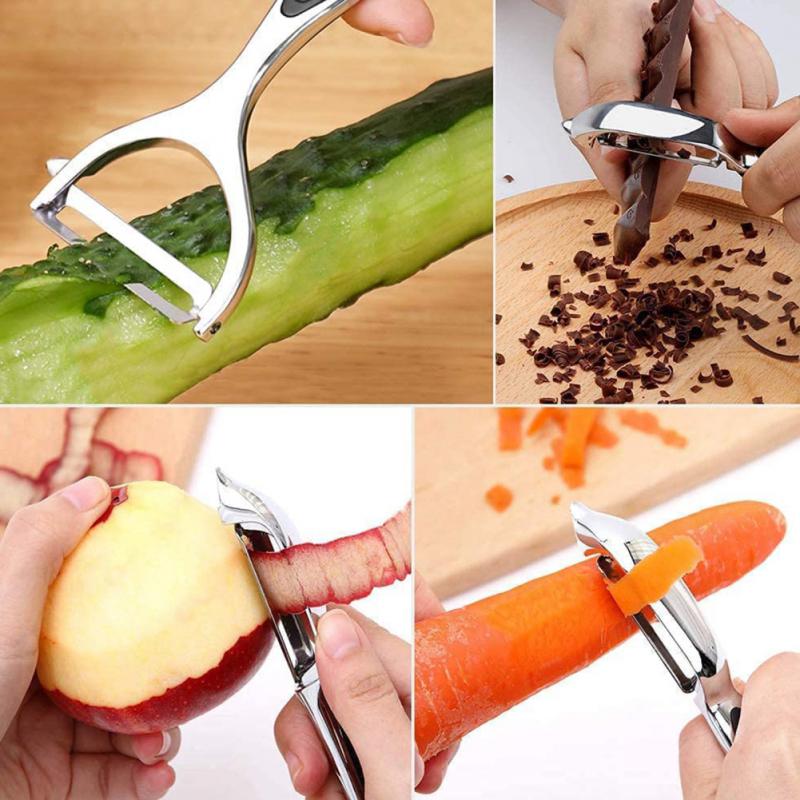 SwiftPeel Grøntsagsskræller RVS | Skræl dine grøntsager uden besvær og med præcision - - house & garden - {{ product_tags }