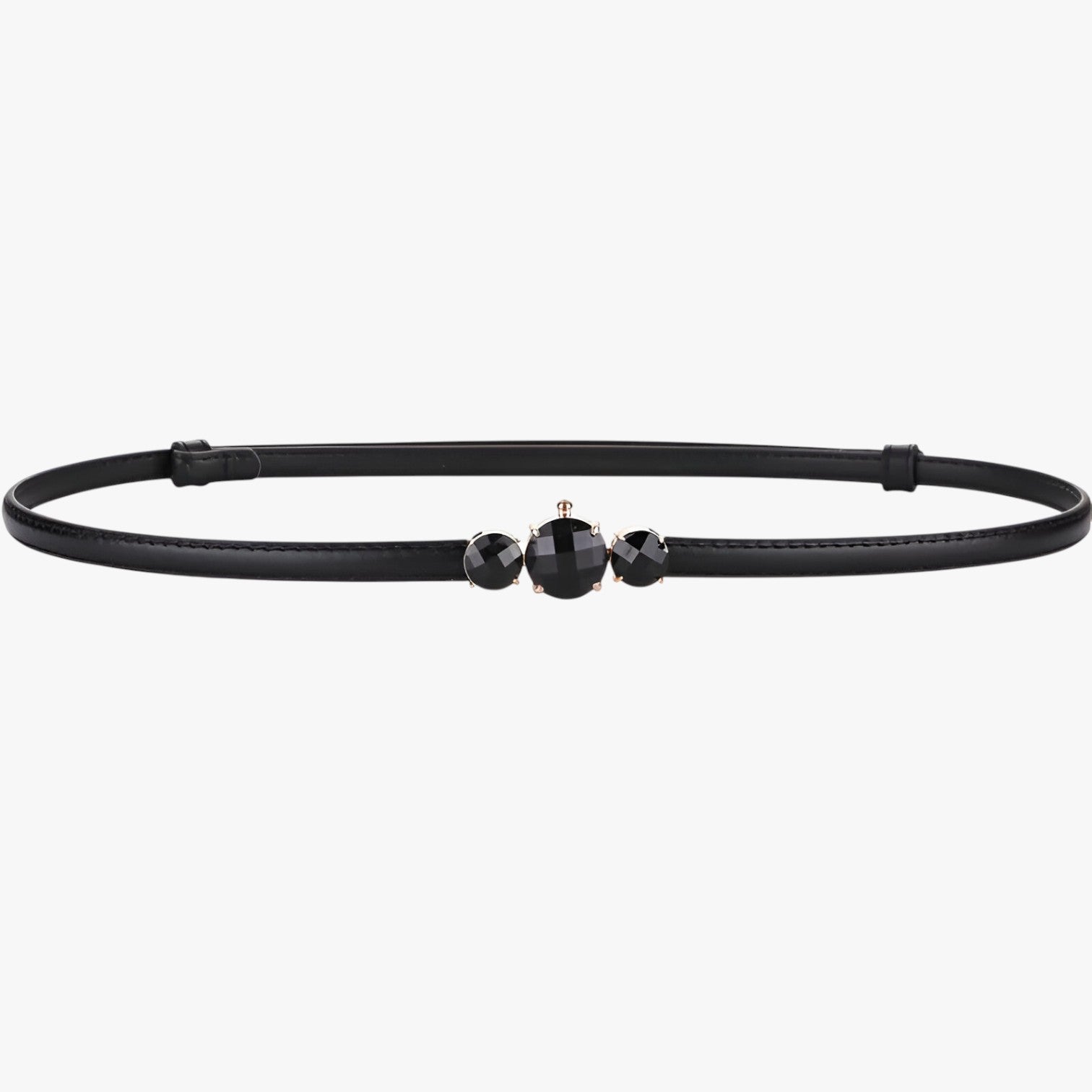 Caesy | Ægte læder slim talje – Justerbar elegance - sort 100cm - women's fashion - {{ product_tags }