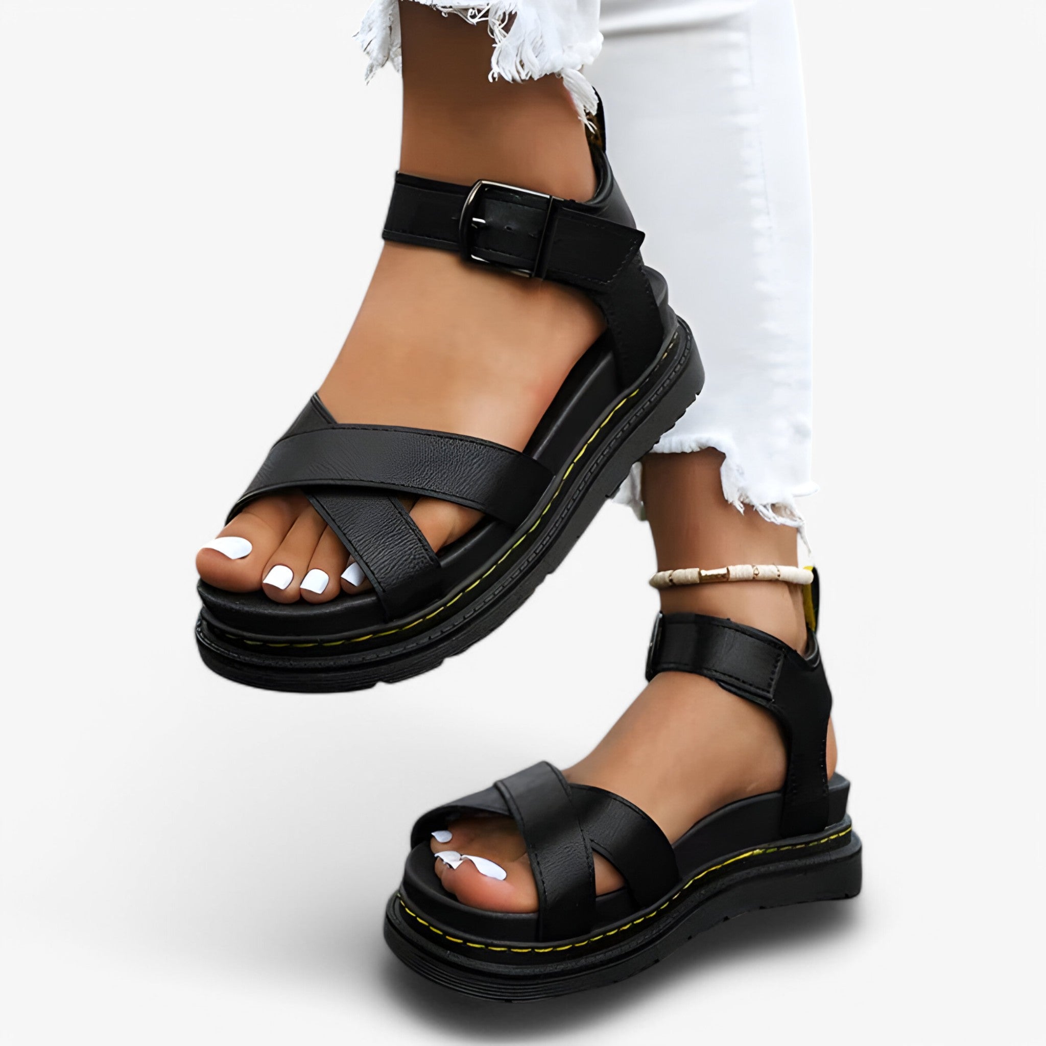 Anna - Ortopædiske sandaler til kvinder - Sort - Anna - Ortopædiske sandaler til kvinder- €25 - {{ product_tags }