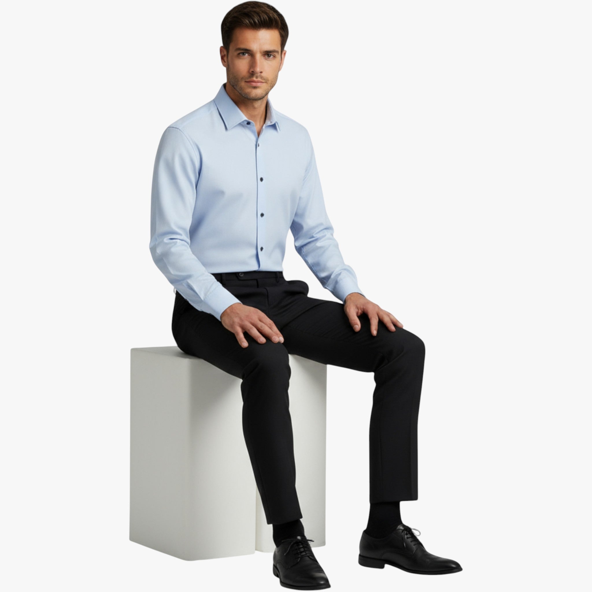 Thomas | Herre Skjorter Flexibel Kontortrøje med Professionelt Look - - Skjorter - {{ product_tags }